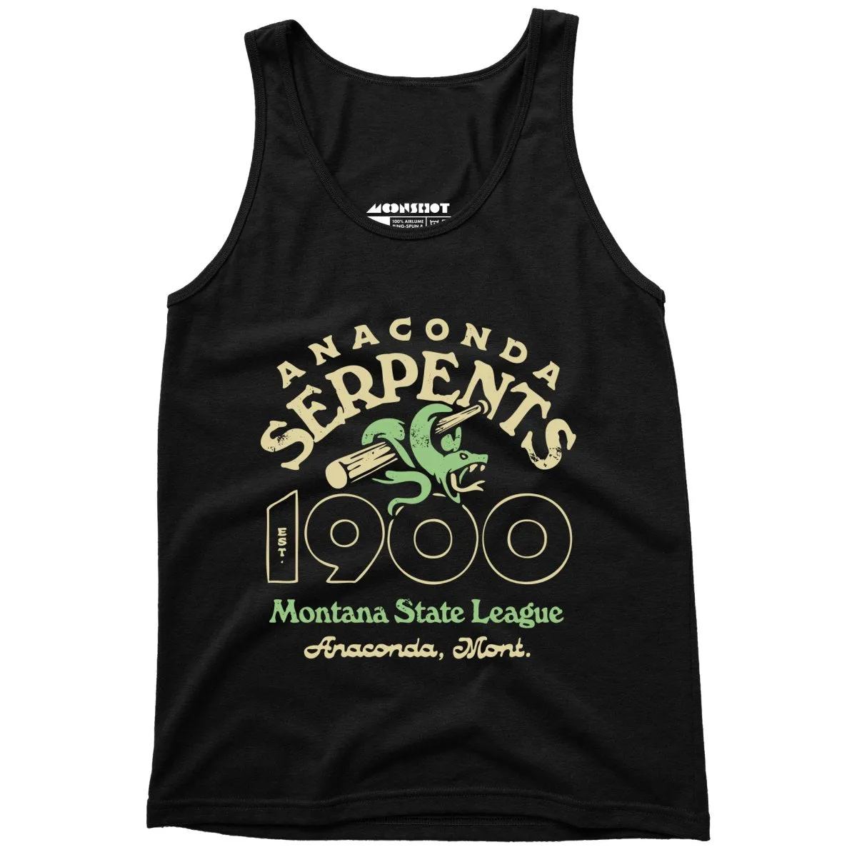 Anaconda Serpents - Montana - Vintage Defunct Baseball Teams - Unisex Tank Top