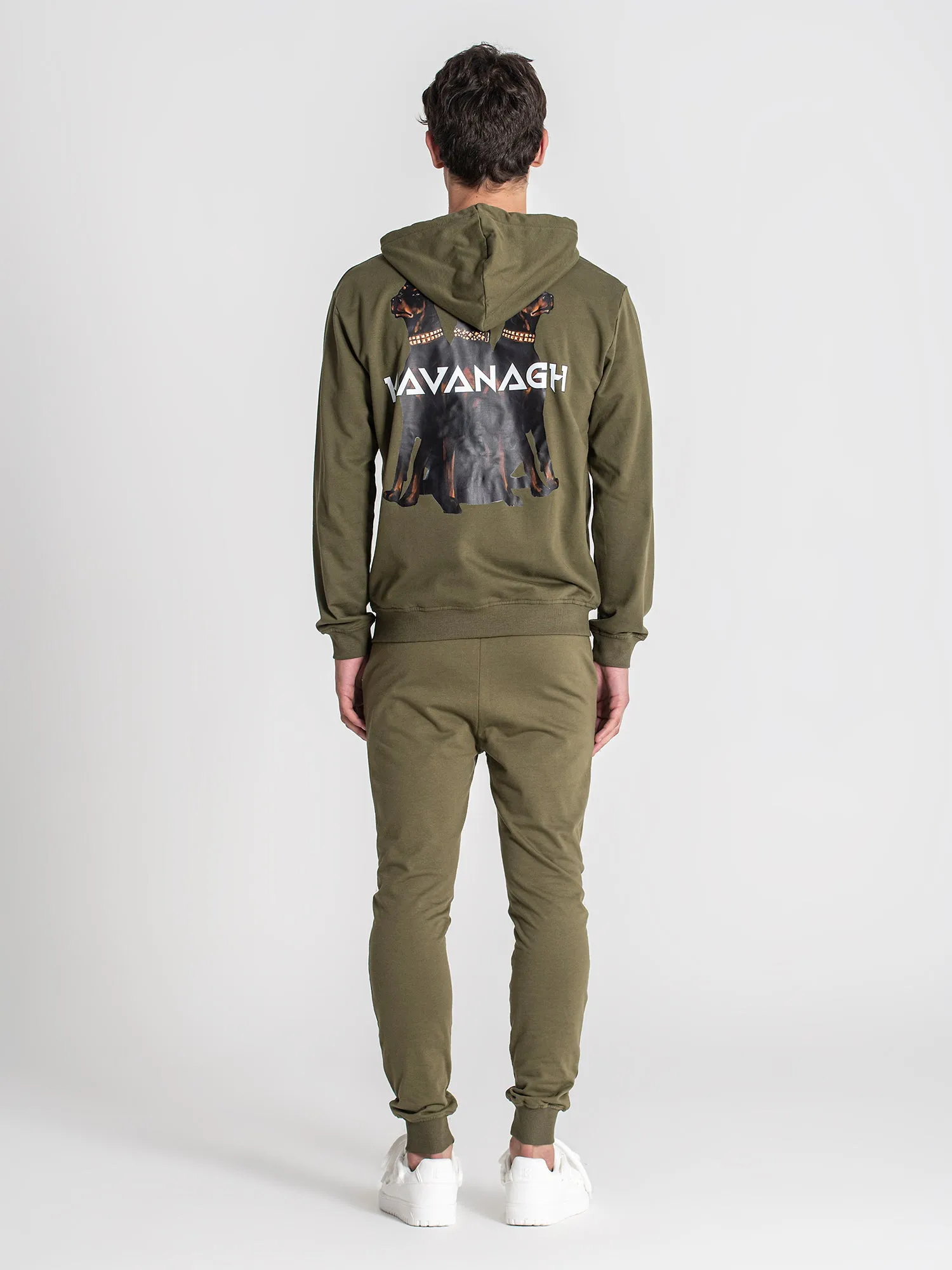 Army Green Anger Hoodie Jacket