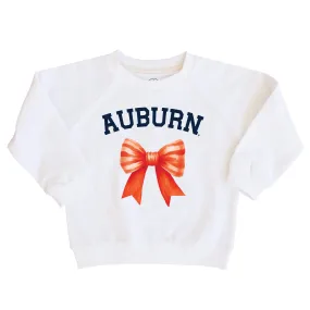 Auburn University | Footballs & Bows Kids Graphic Sweatshirts