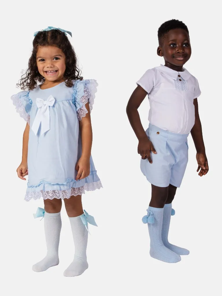 Baby Girl/Boy Rina & Diego Collection Baby Blue Spanish Bundle