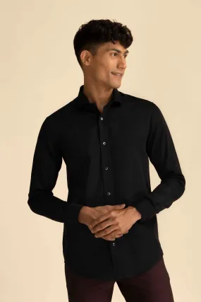 Black Sateen Shirt