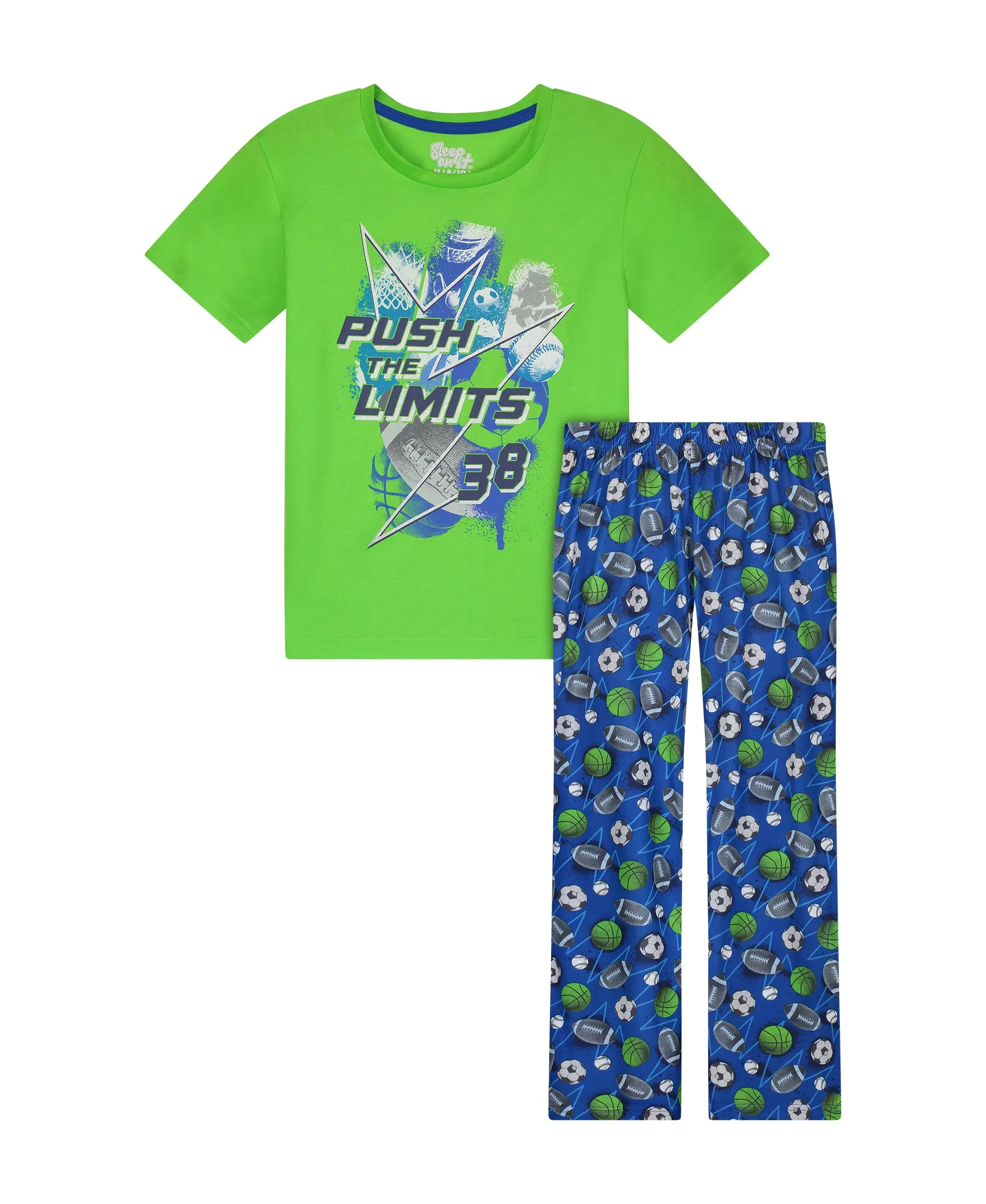 Boys Push Limits 2-Piece Pajama Sleep Pants Set