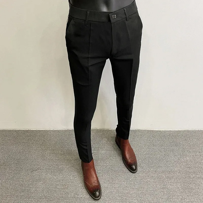 Carl | Slim Fit Solid Color Pants