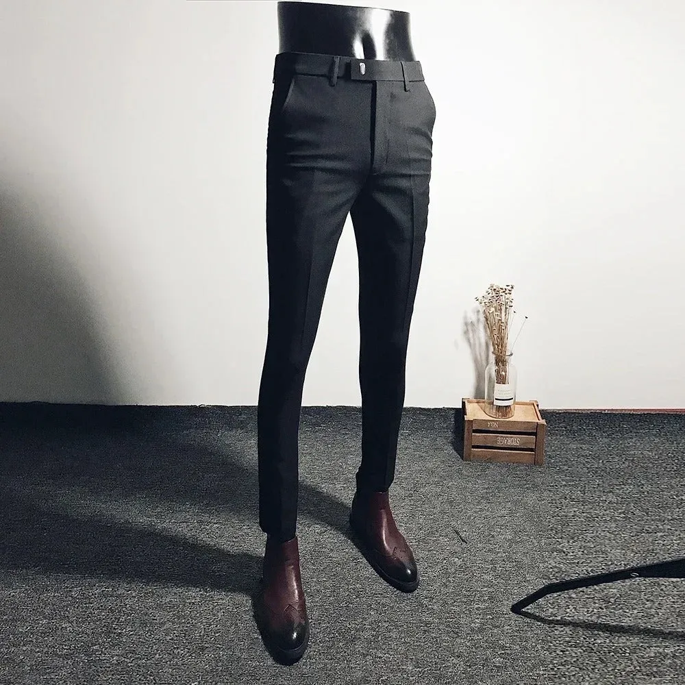 Carl | Slim Fit Solid Color Pants