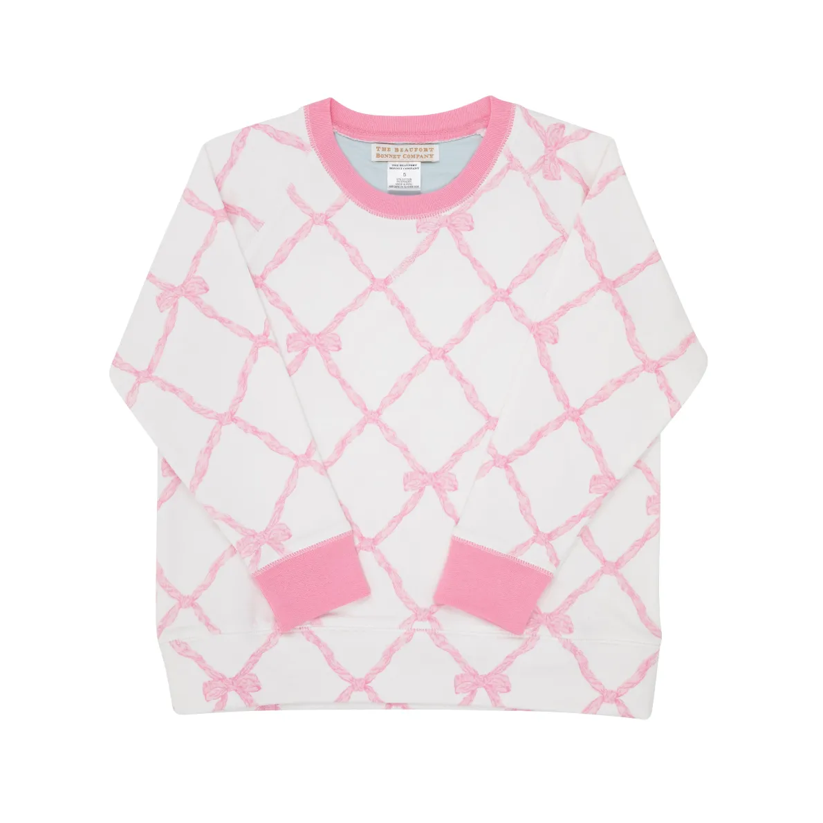 Cassidy Comfy Crewneck- Belle Meade Bow/ HHP