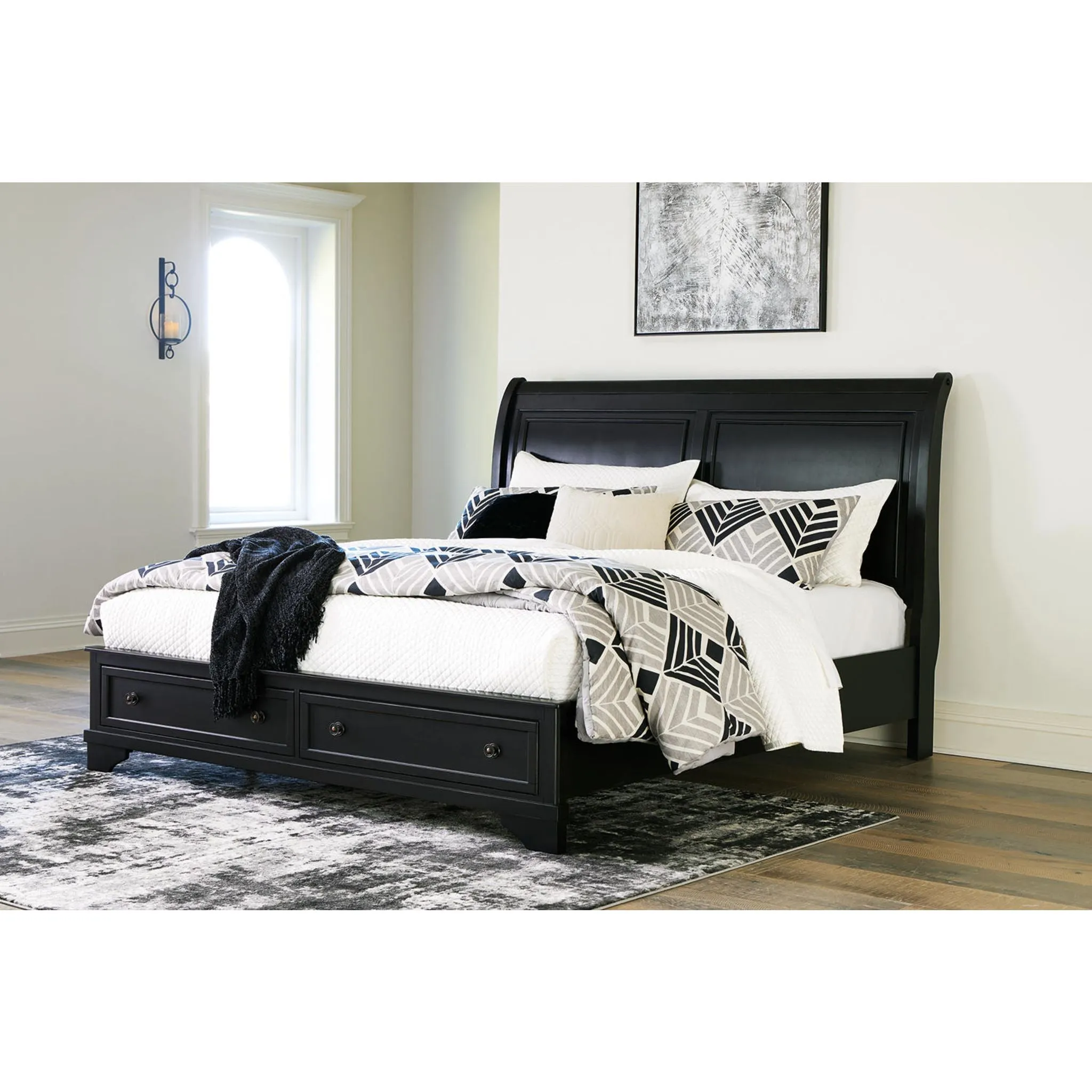 Chylanta King Storage Bed - Black