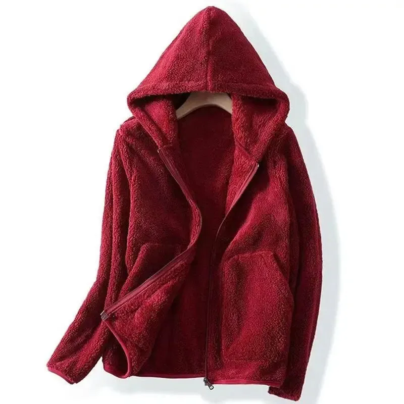 CORAL FLEECE HOODIE