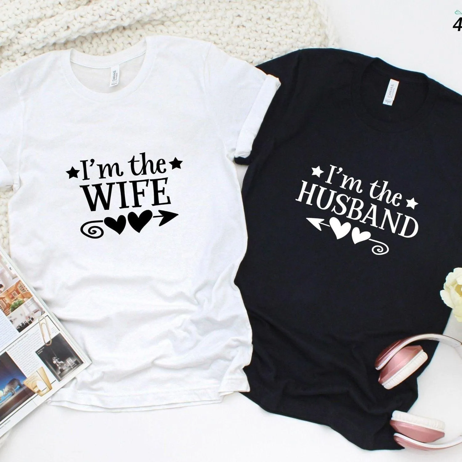 Couples' Matching Outfits - Adorable Wife/Husband Set, Ideal Valentine's Day Surprise