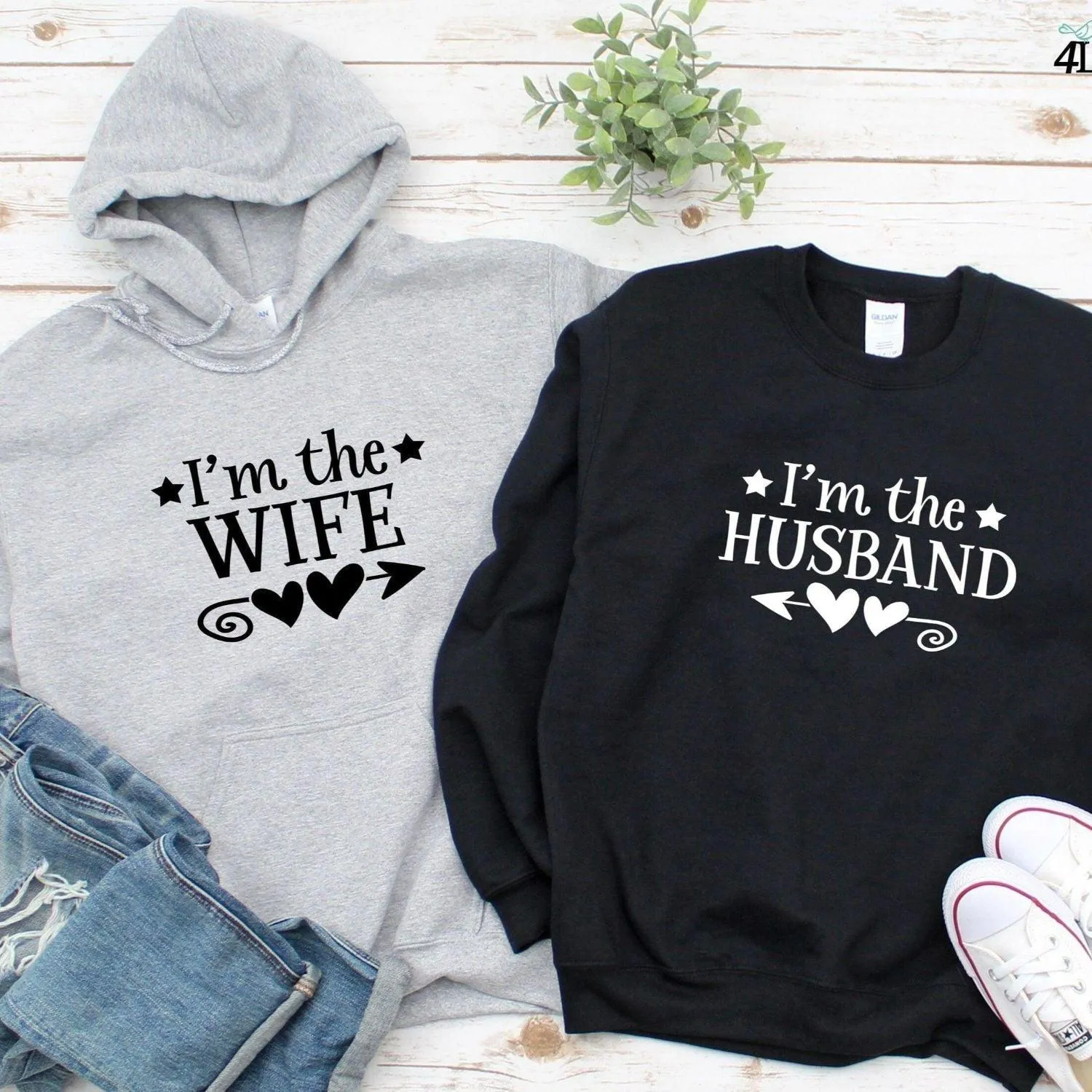 Couples' Matching Outfits - Adorable Wife/Husband Set, Ideal Valentine's Day Surprise