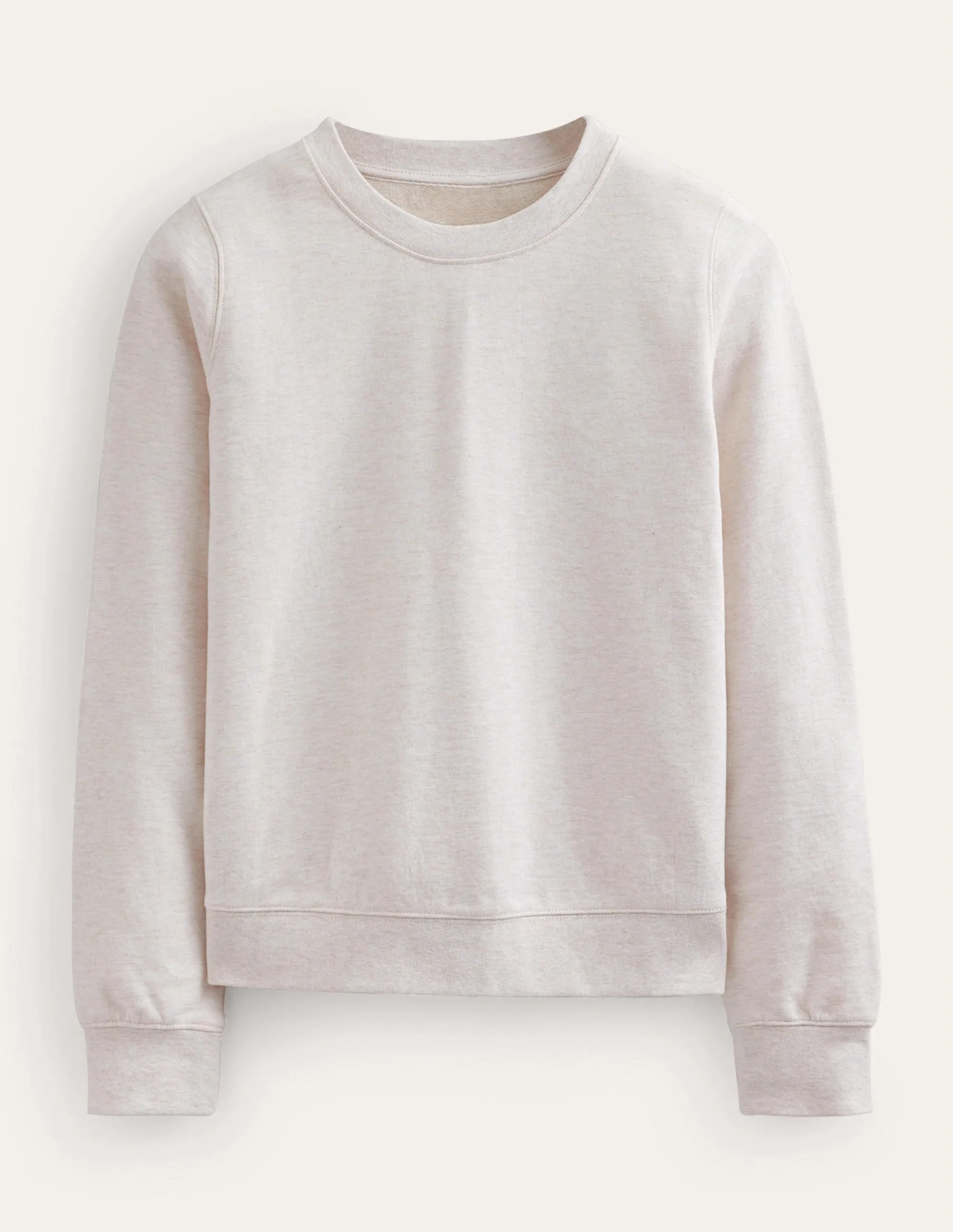 Deep Rib Boxy Sweatshirt-Oatmeal