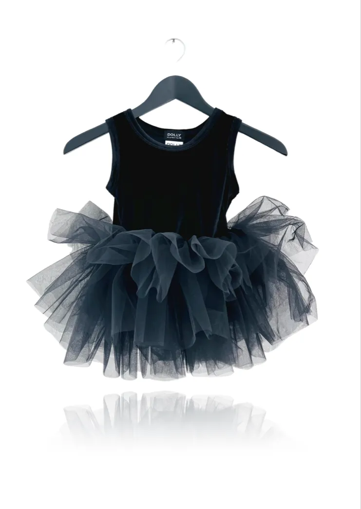 DOLLY TIMELESS VELVET TUTU DRESS black