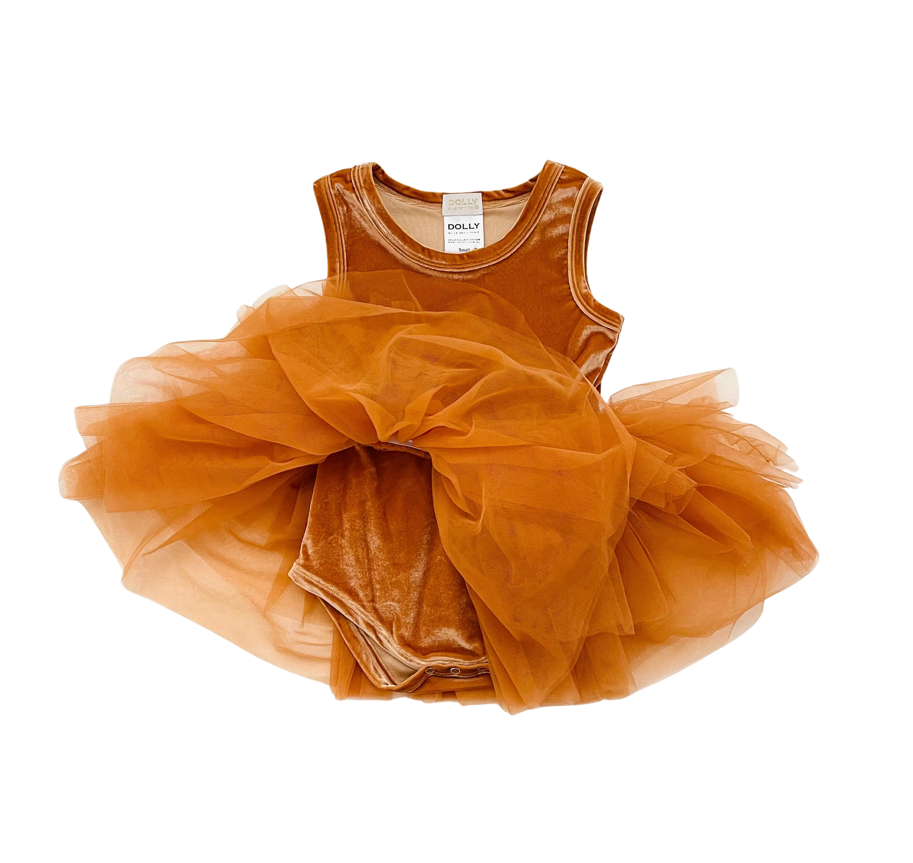 DOLLY TIMELESS VELVET TUTU DRESS caramel