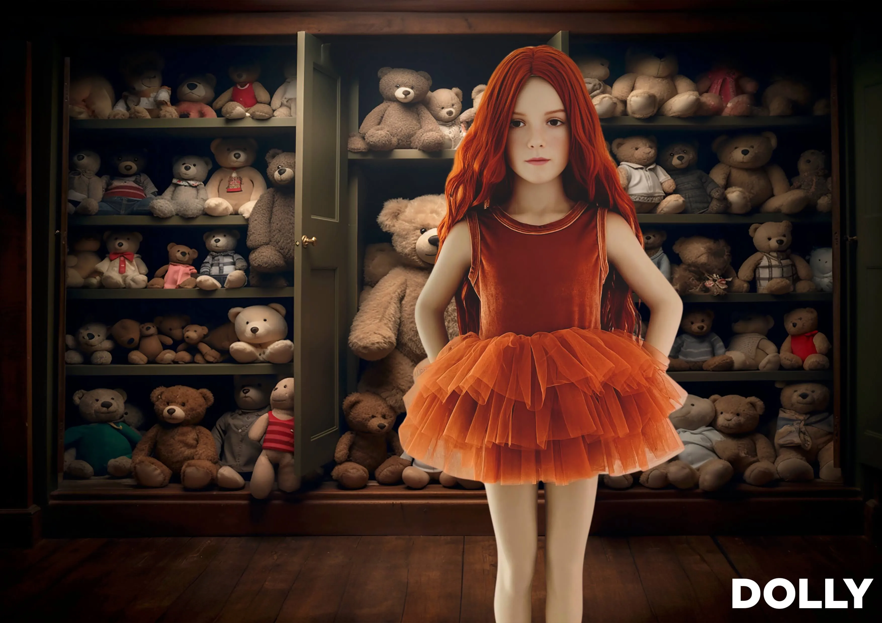 DOLLY TIMELESS VELVET TUTU DRESS caramel