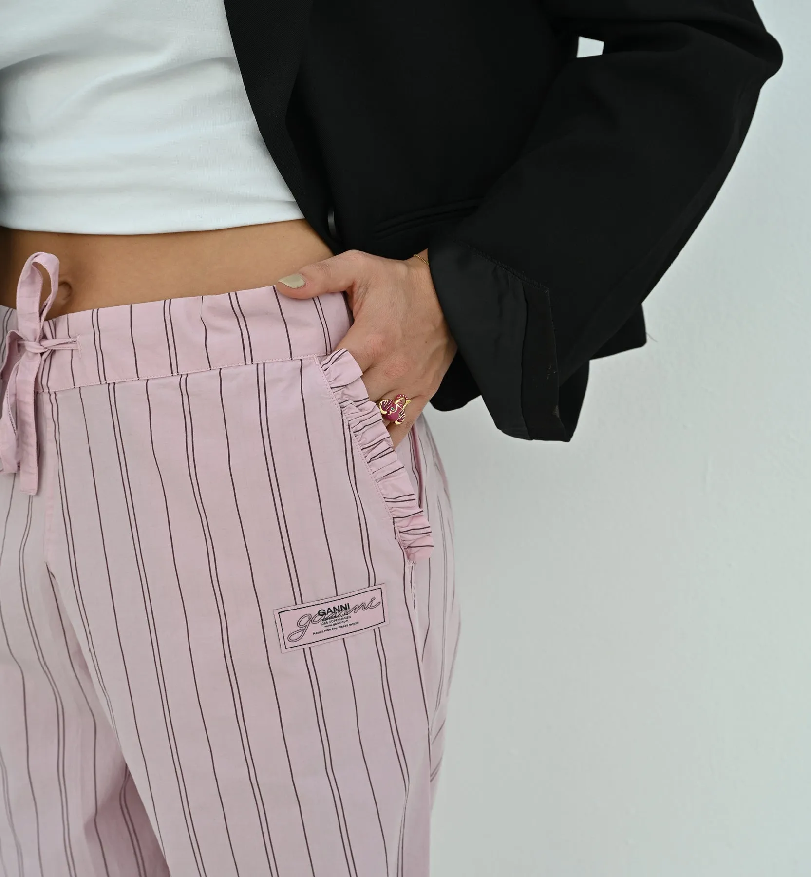 GANNI Stripe Pyjama Pants