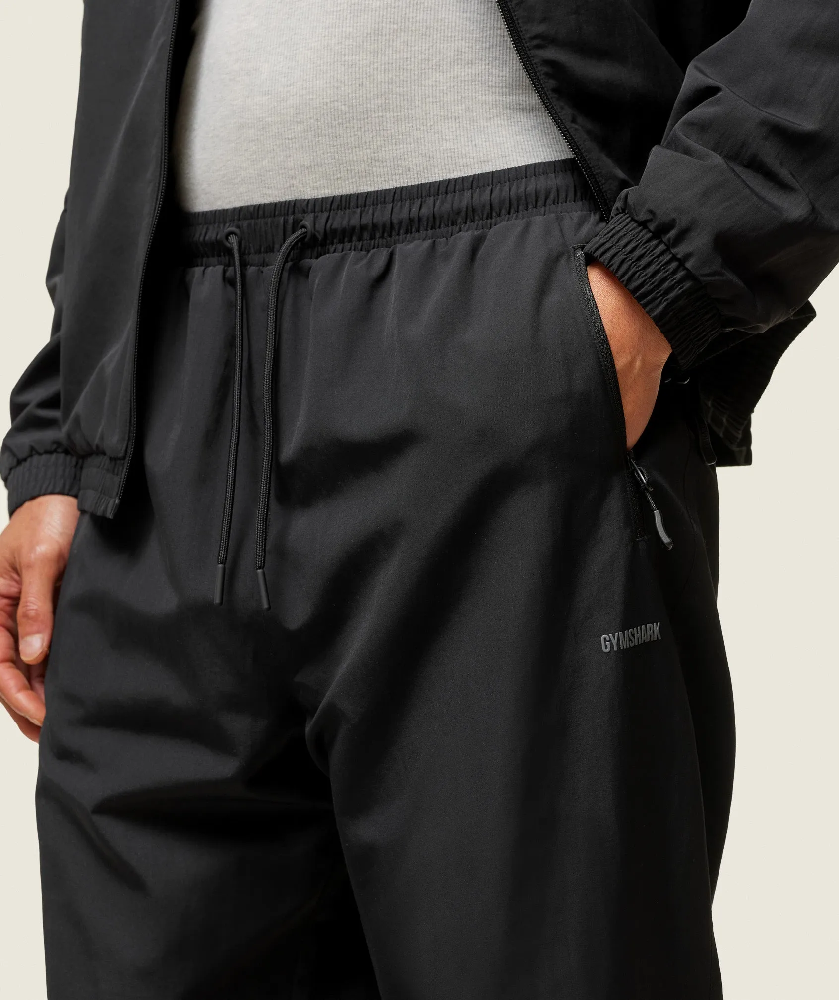 Gymshark everywear Coach Track Pant - Black/Tame Grey