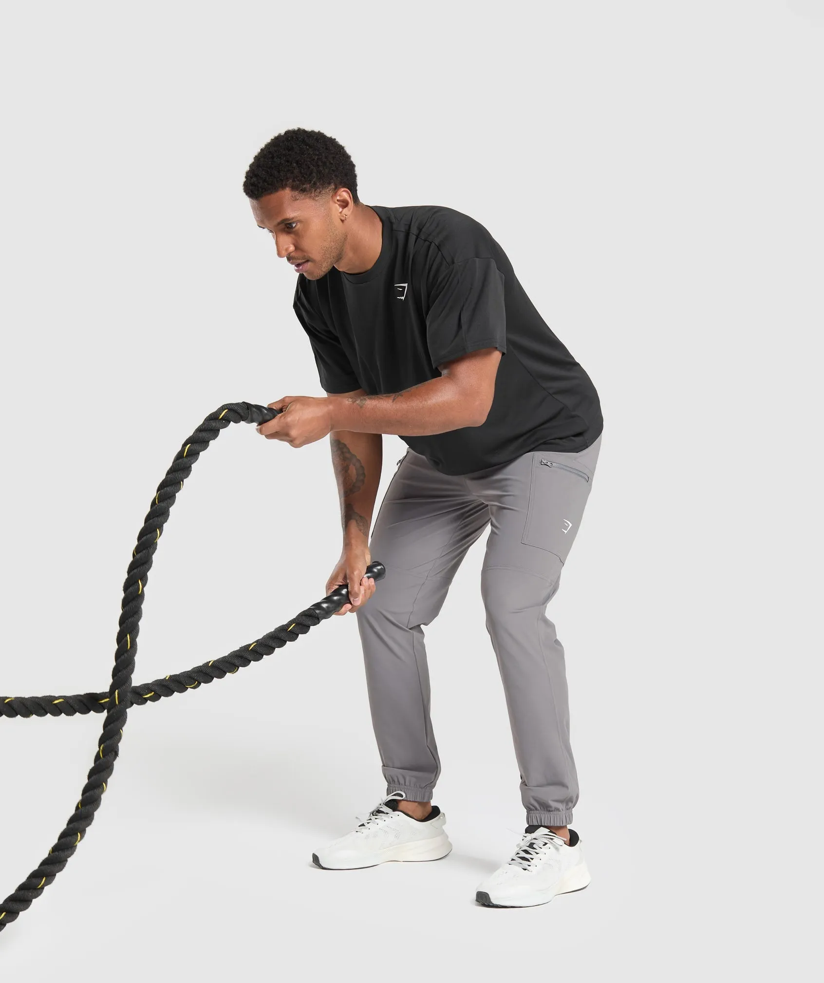 Gymshark Rest Day Cargo Pants - Brushed Grey