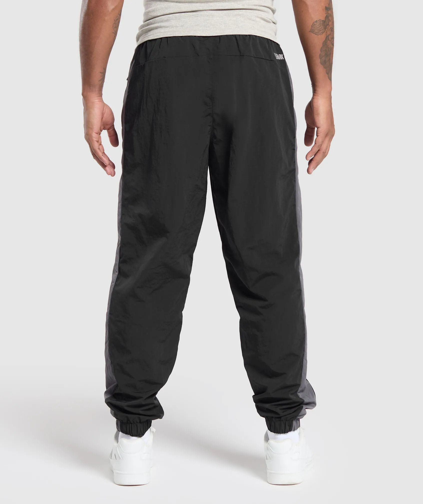 Gymshark Retro Track Pants - Black/Dark Grey/Smokey Grey