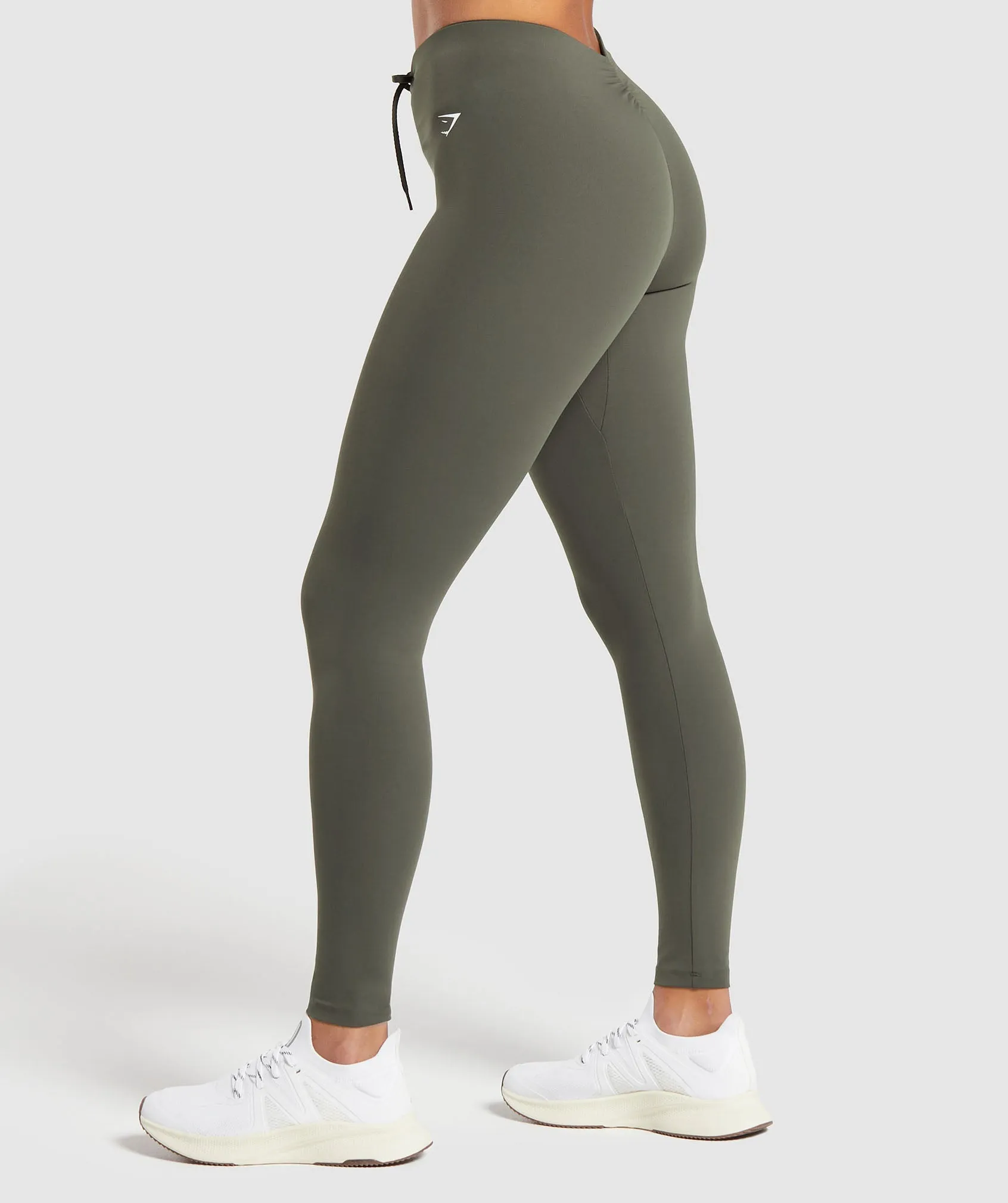 Gymshark Ruche Leggings - Strength Green