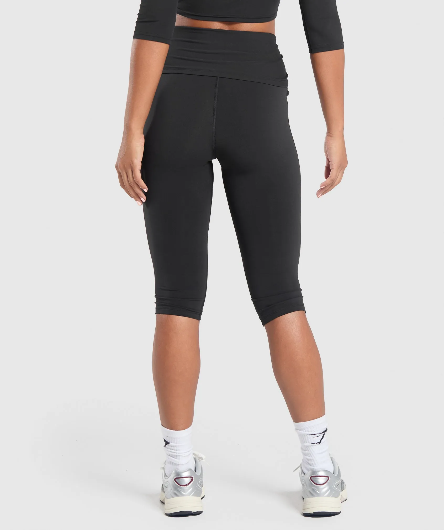 Gymshark Ruched Capri Leggings - Black