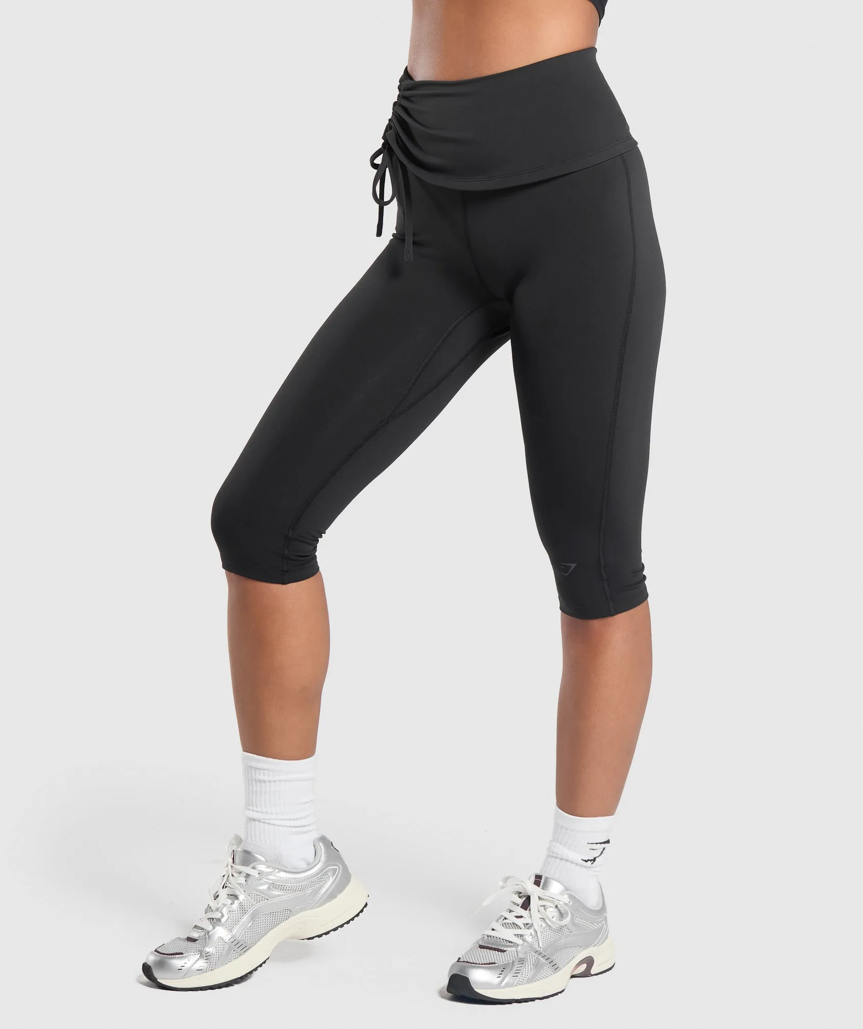 Gymshark Ruched Capri Leggings - Black