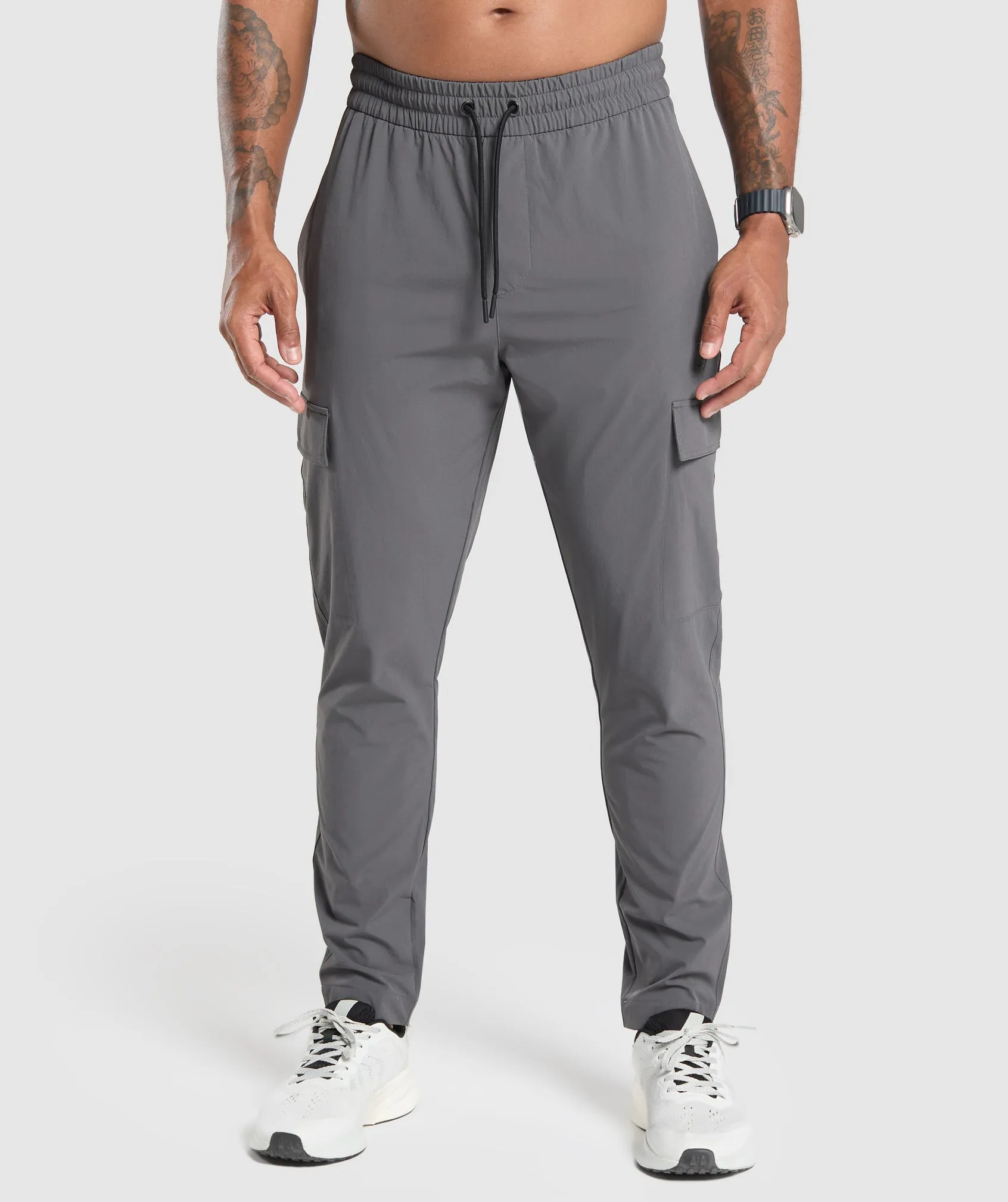 Gymshark Stretch Woven Cargo Pants - Graphite Grey