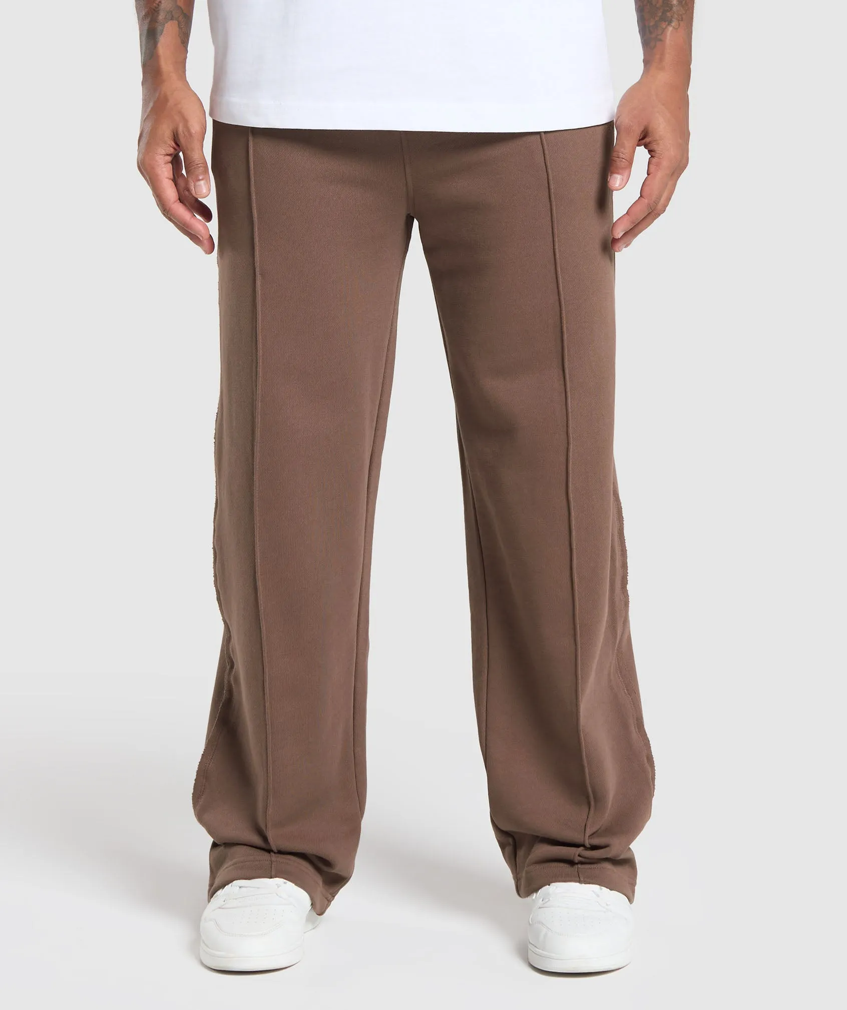 Gymshark Wide Leg Pants - Soft Brown