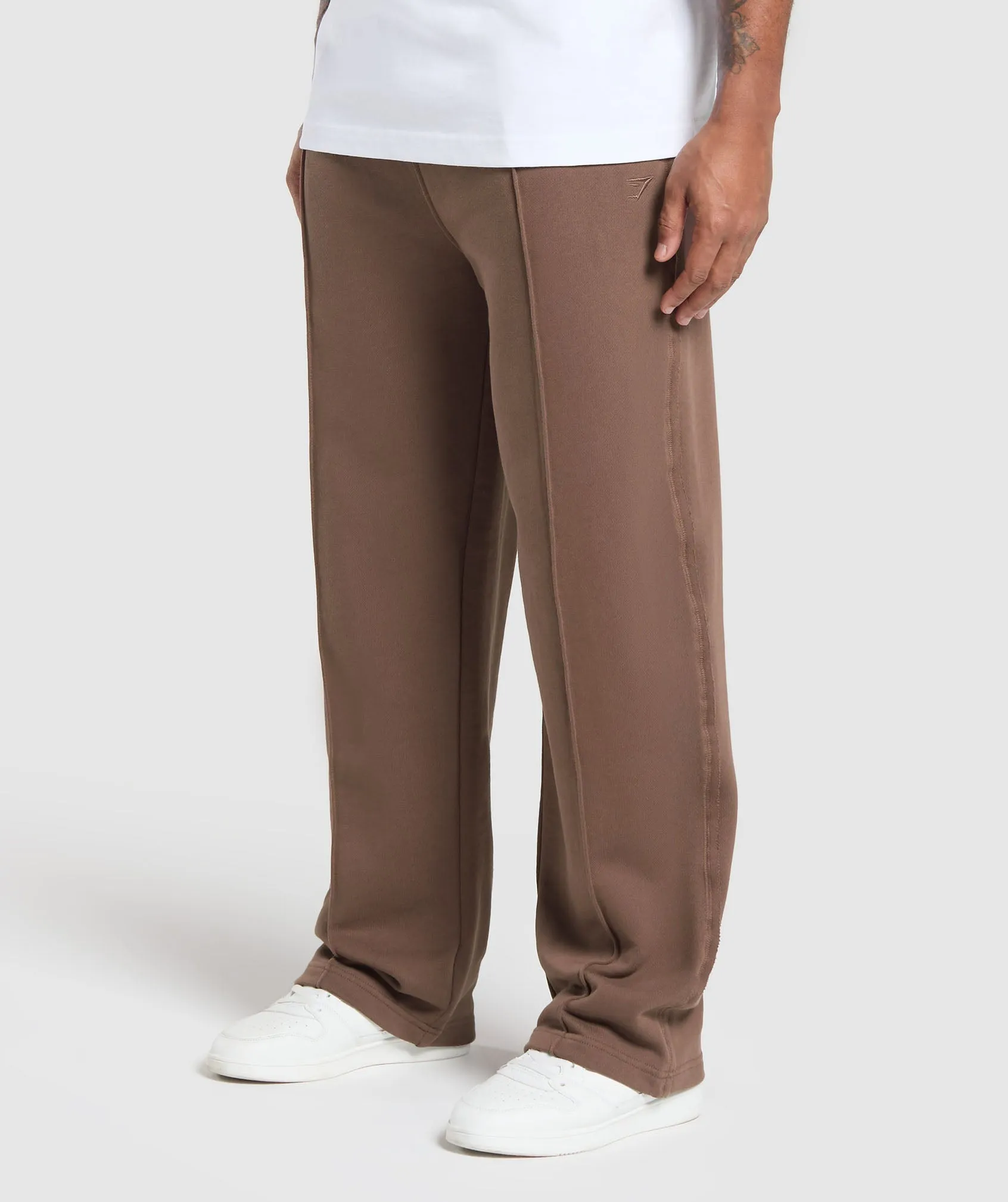 Gymshark Wide Leg Pants - Soft Brown