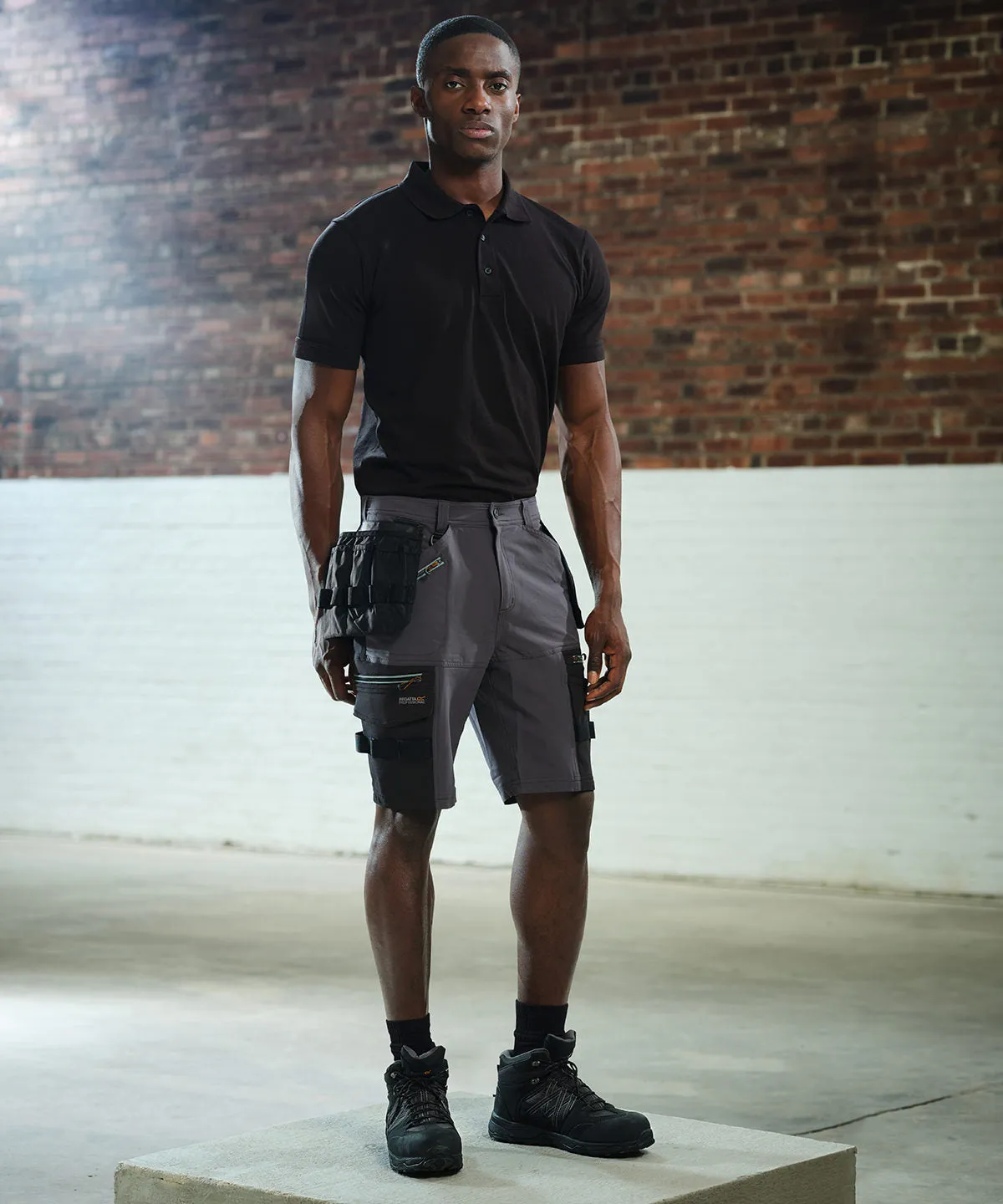 Iron/Black - Infiltrate stretch holster shorts