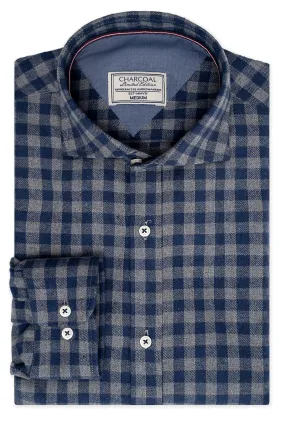 LIMITED EDITION SHIRT GREY BLUE CHECK