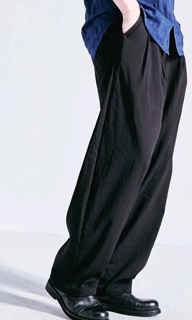 Linen Wide Leg Trousers with Pockets