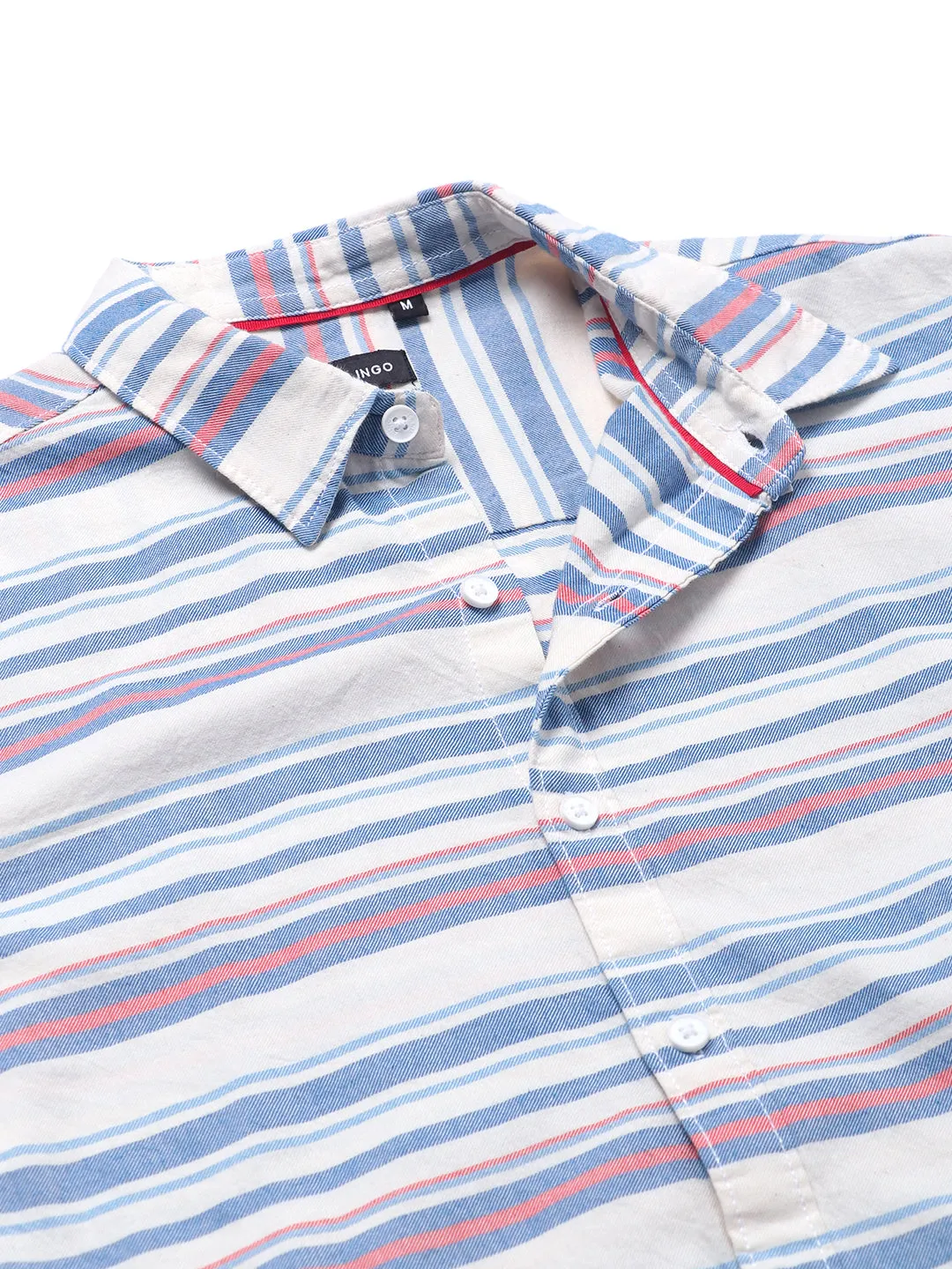 Men's Cream Stripe Shirts