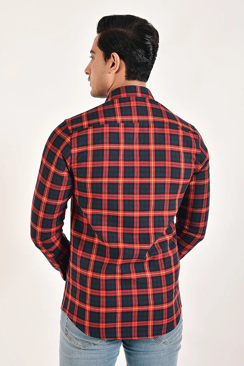 Mens Flannel Check Shirt