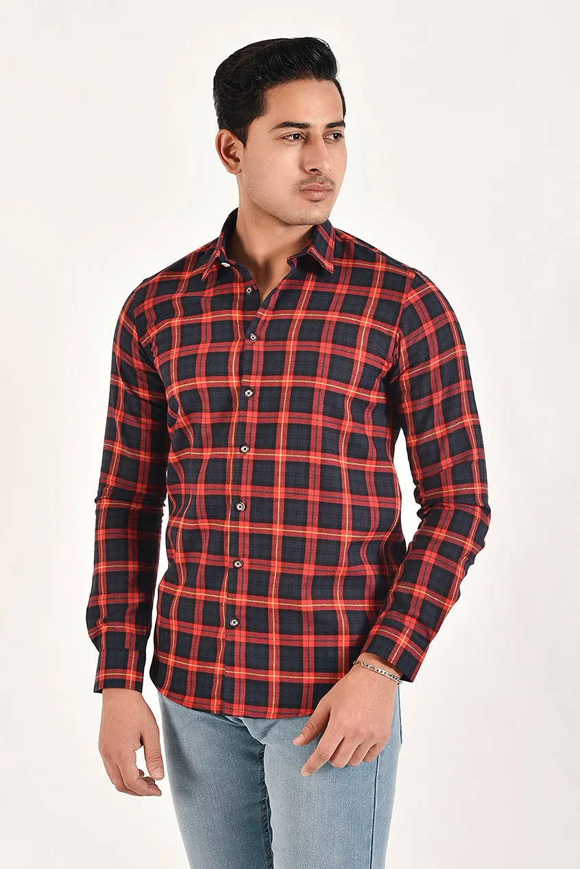 Mens Flannel Check Shirt