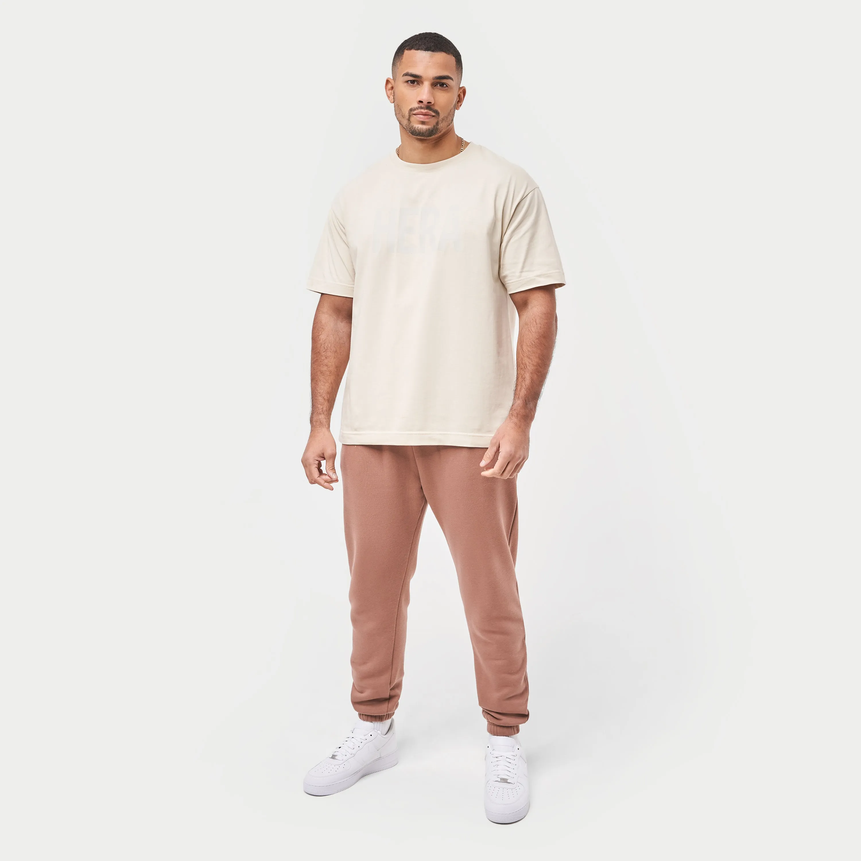 Mens Label Sweatpant - Acorn Brown