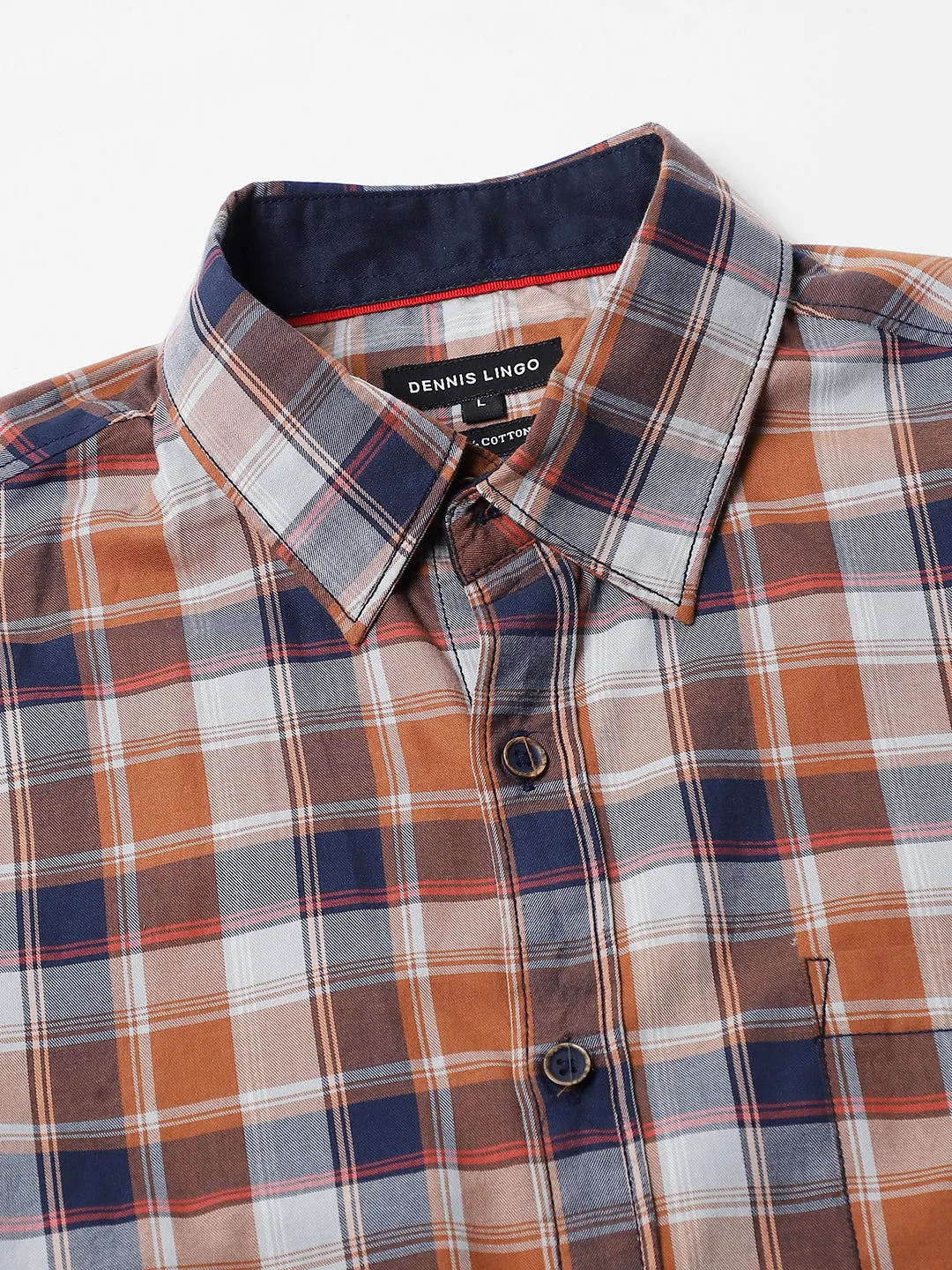 Men's Orange Casual Shirts