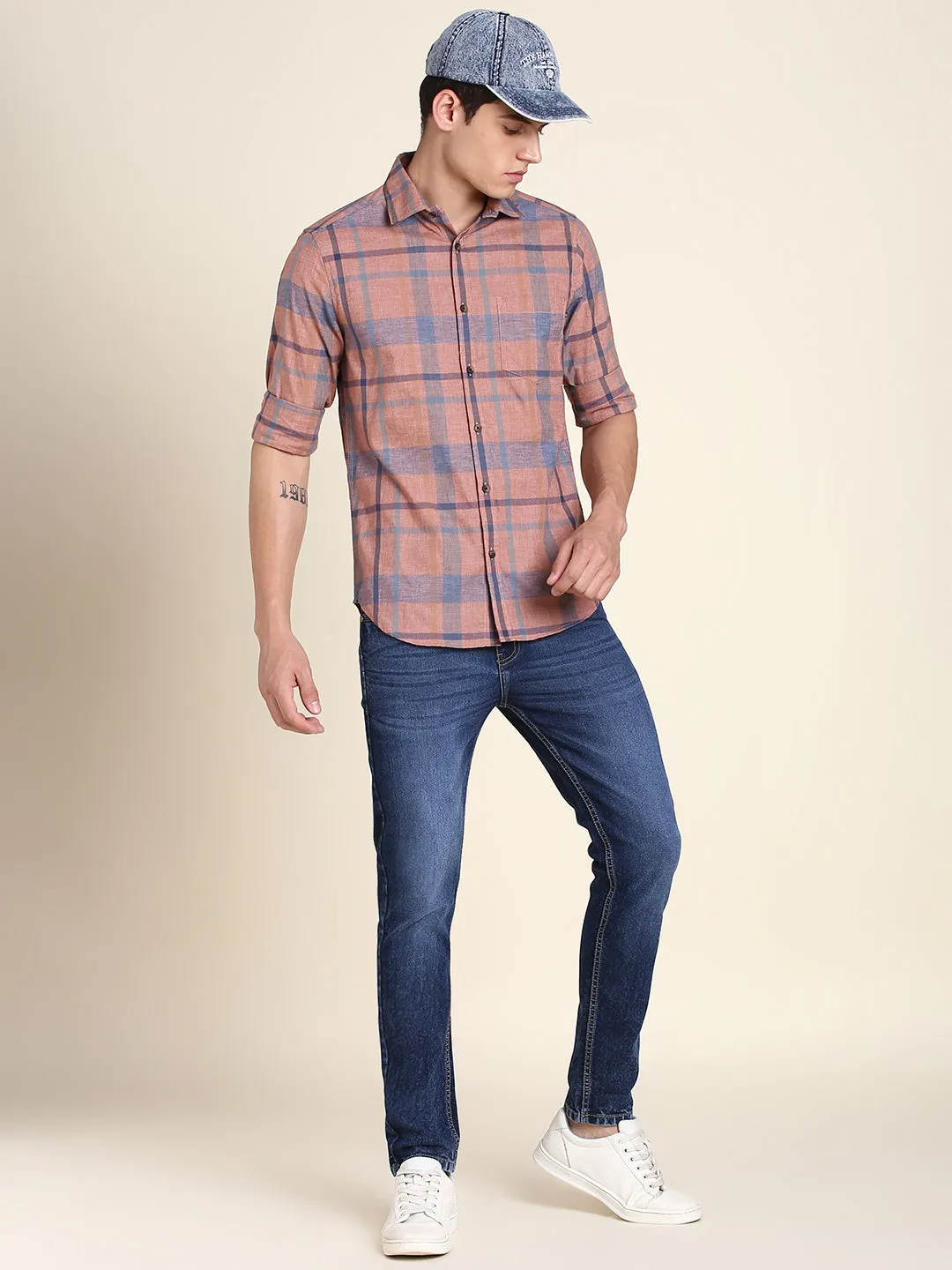 Men's Red Checkered Shirts