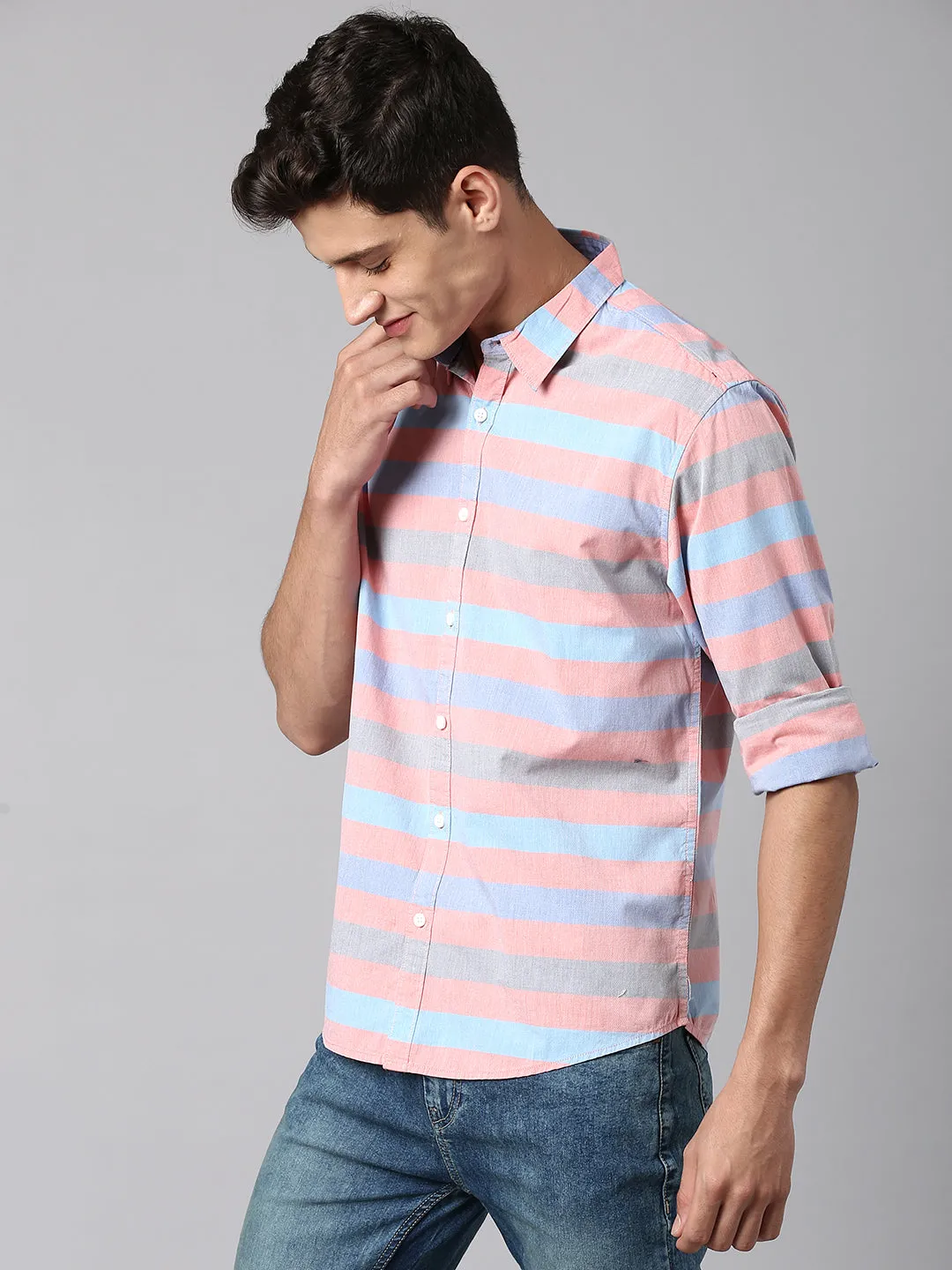 Men's Red Stripe Shirts