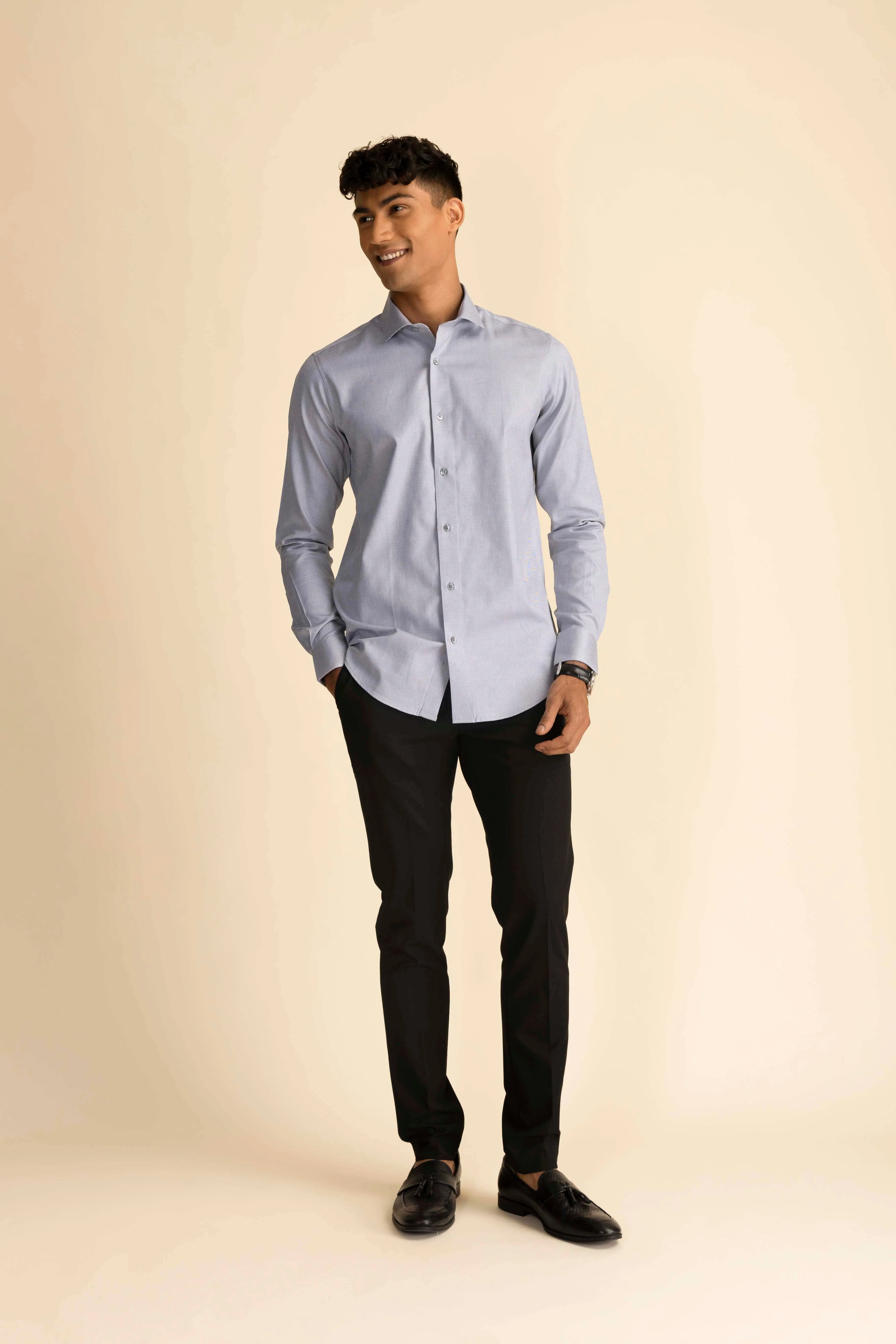 Merger Micro Pattern Shirt