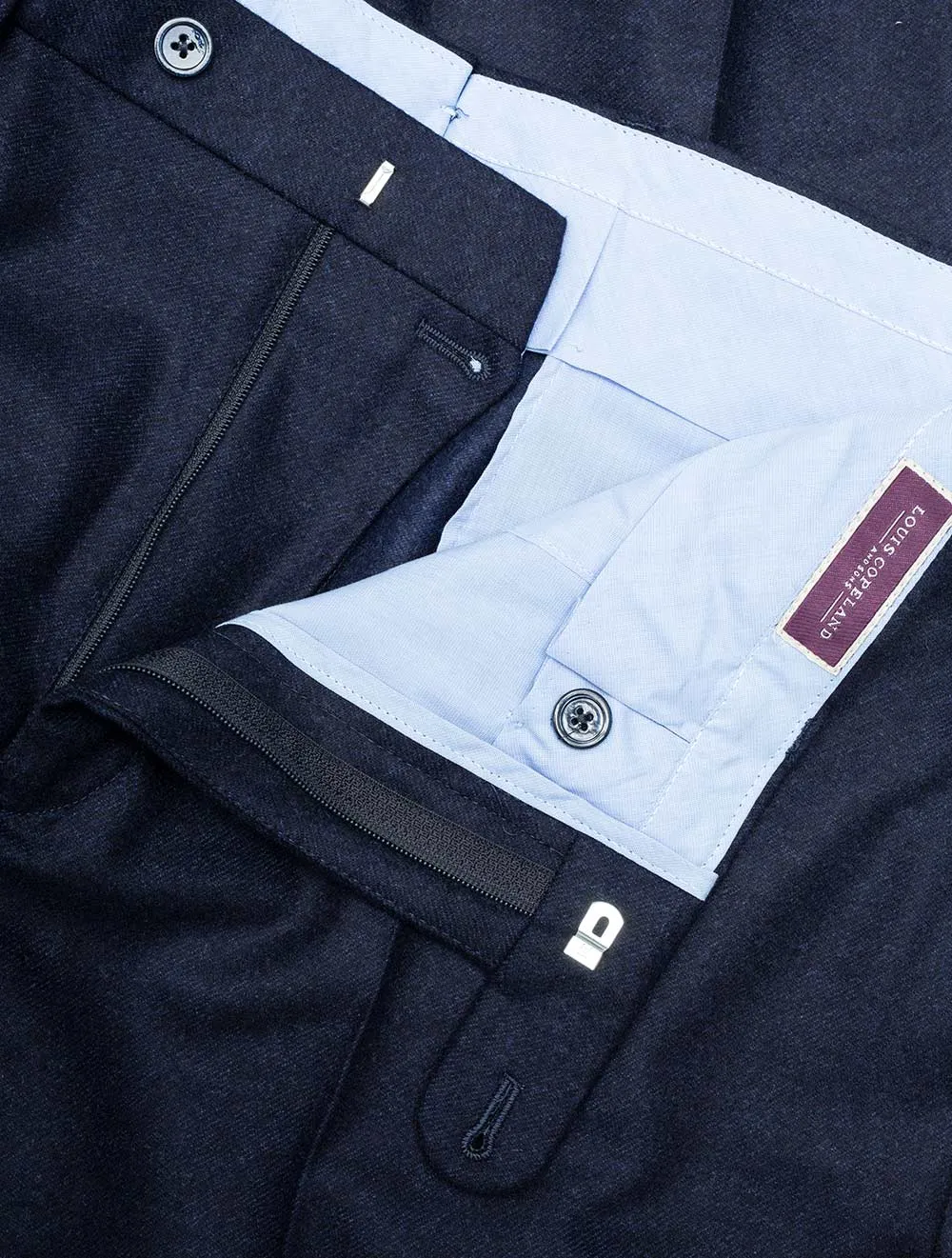 Navy Fleck Trouser Navy