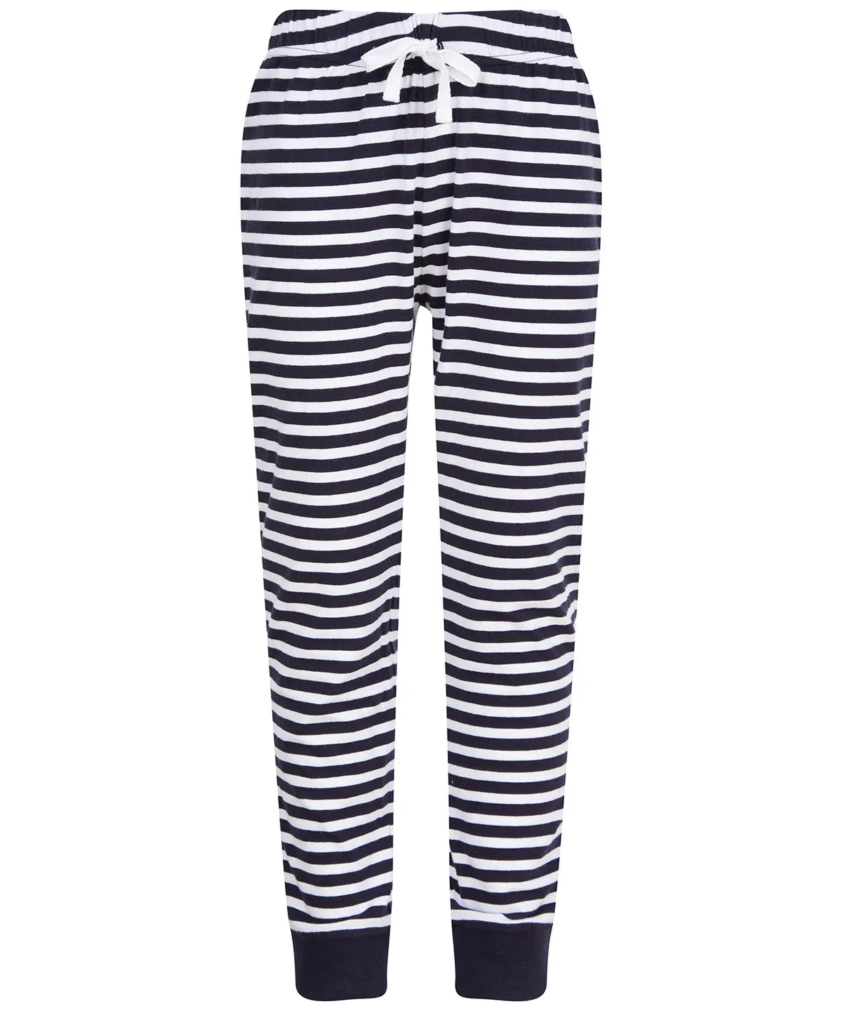 Navy/White Stripes - Kids cuffed lounge pants