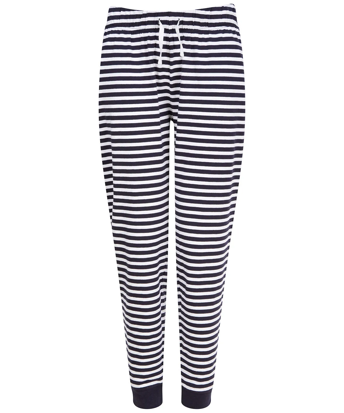 Navy/White Stripes - Women's cuffed lounge pants