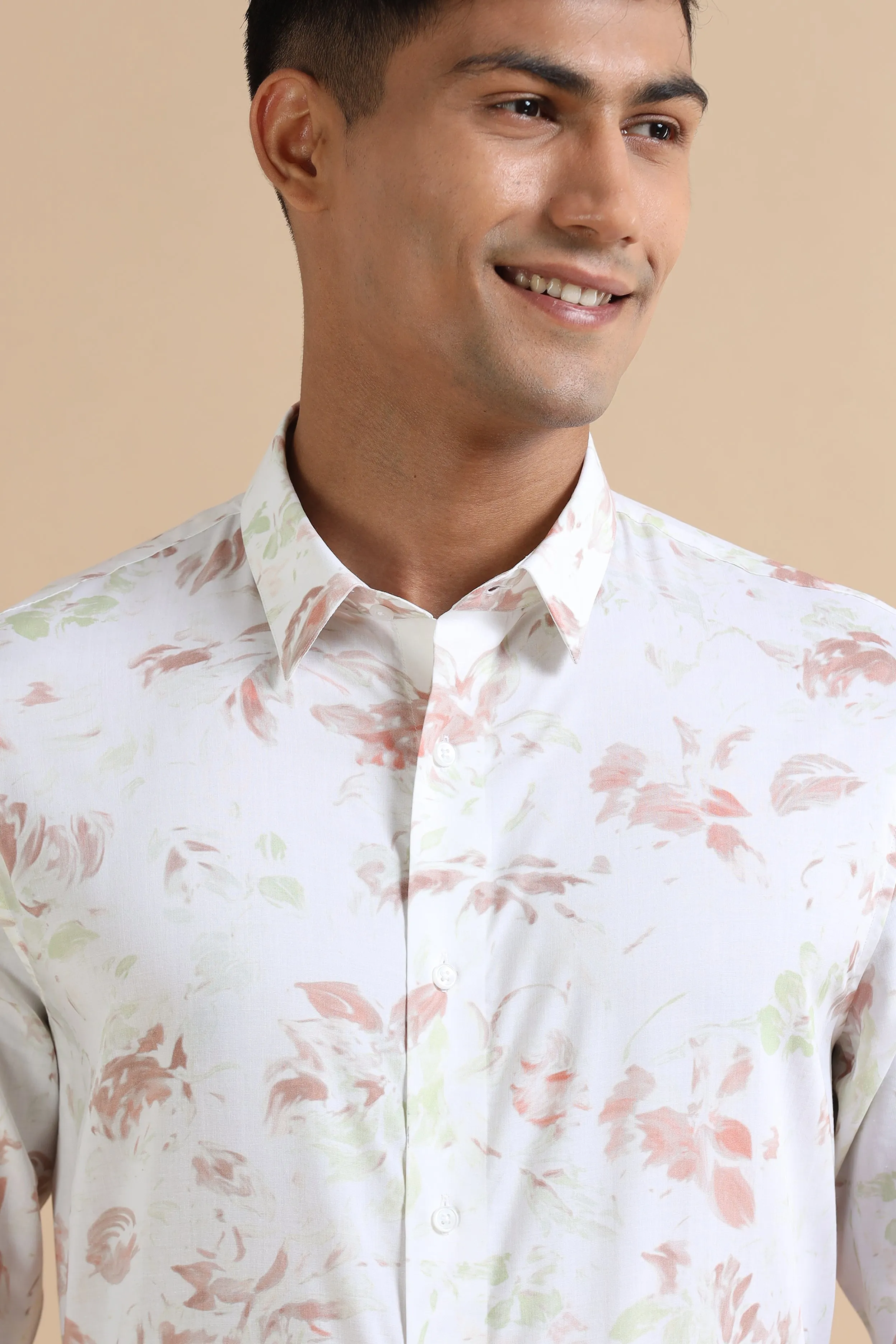 Peachy Print Shirt