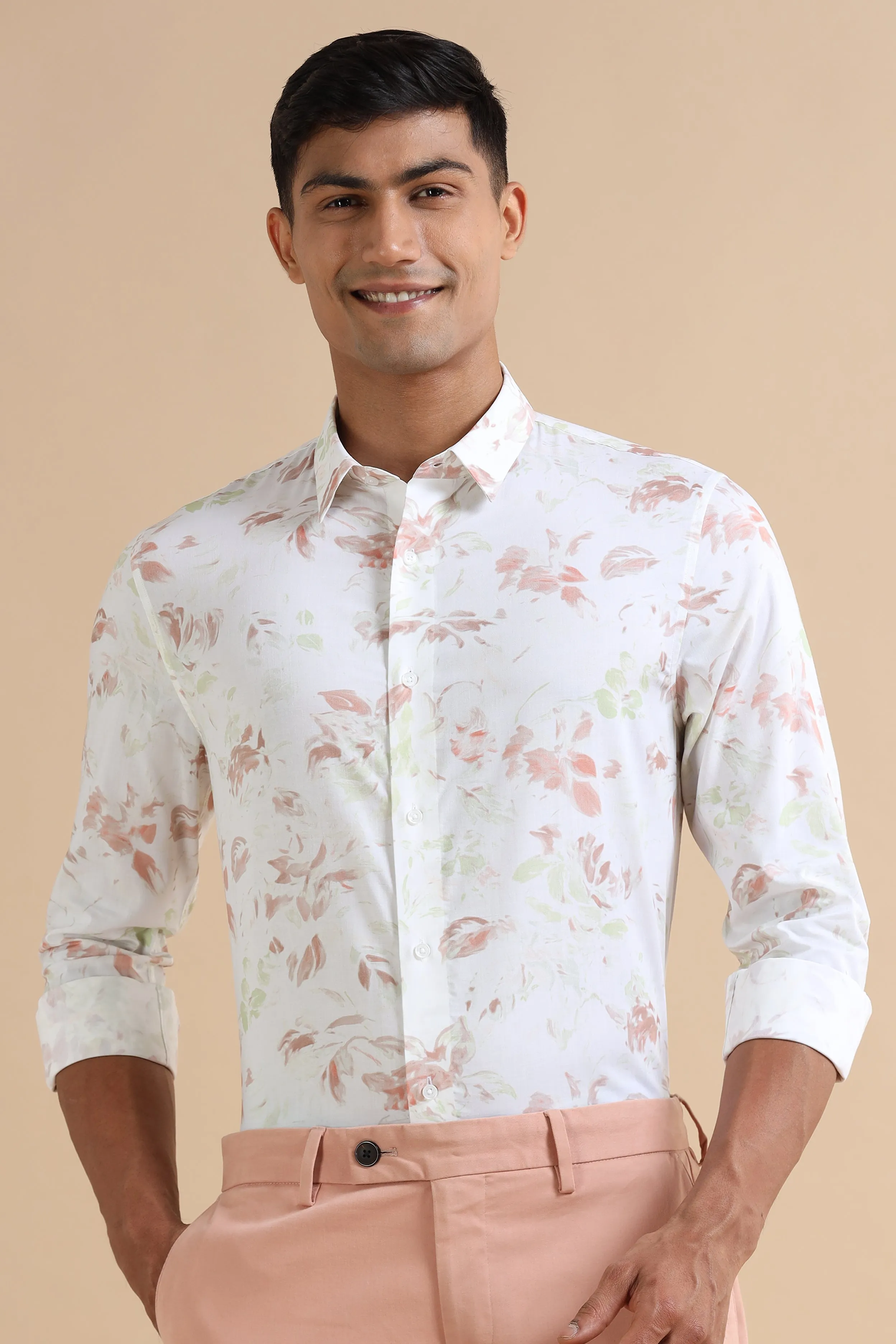 Peachy Print Shirt