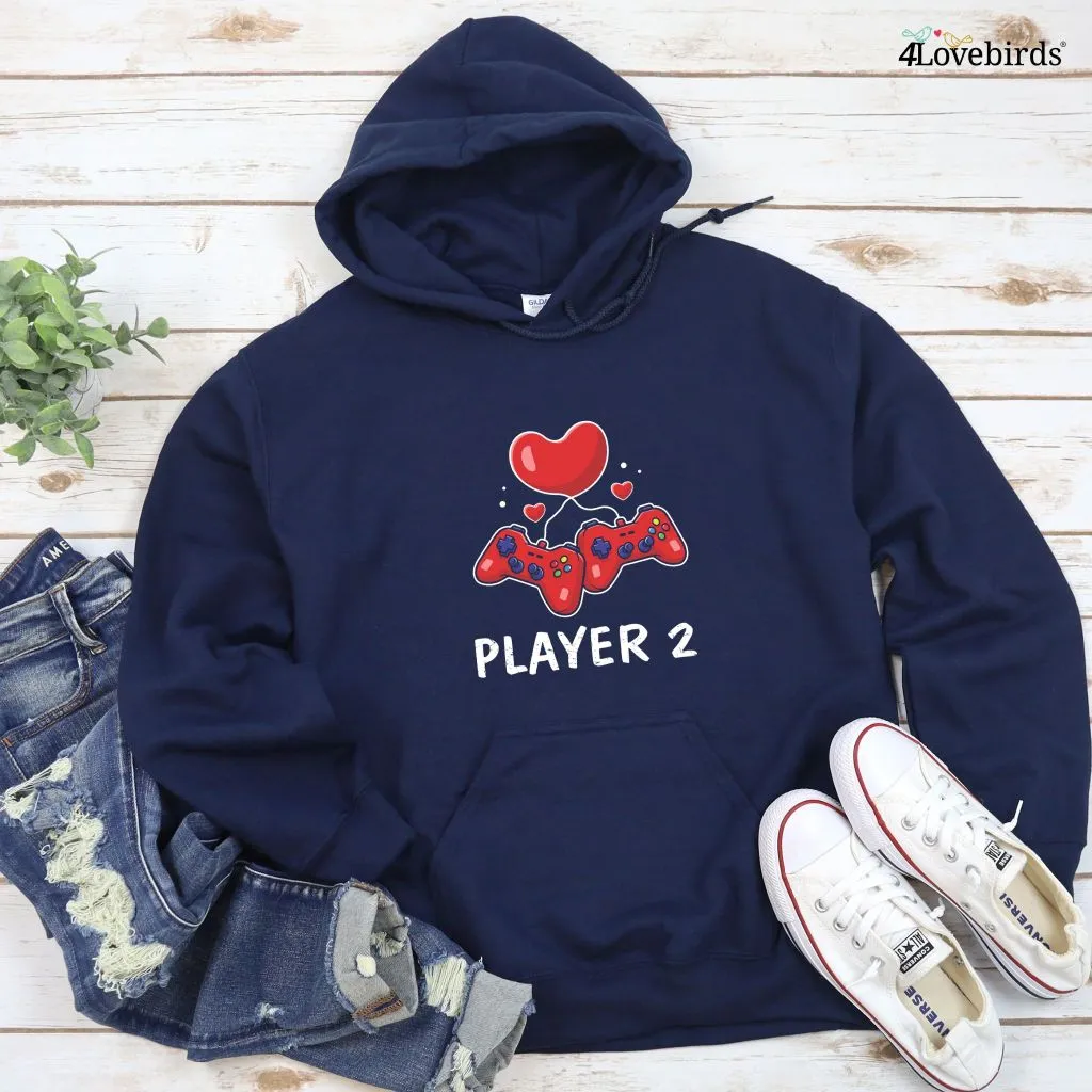 Player 1 & 2 Gaming Lovers Matching Set - Perfect Valentine's Gift for Geek Couples