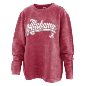 Pressbox Women's Alabama Crimson Tide Comfy Cord Sweatshirt