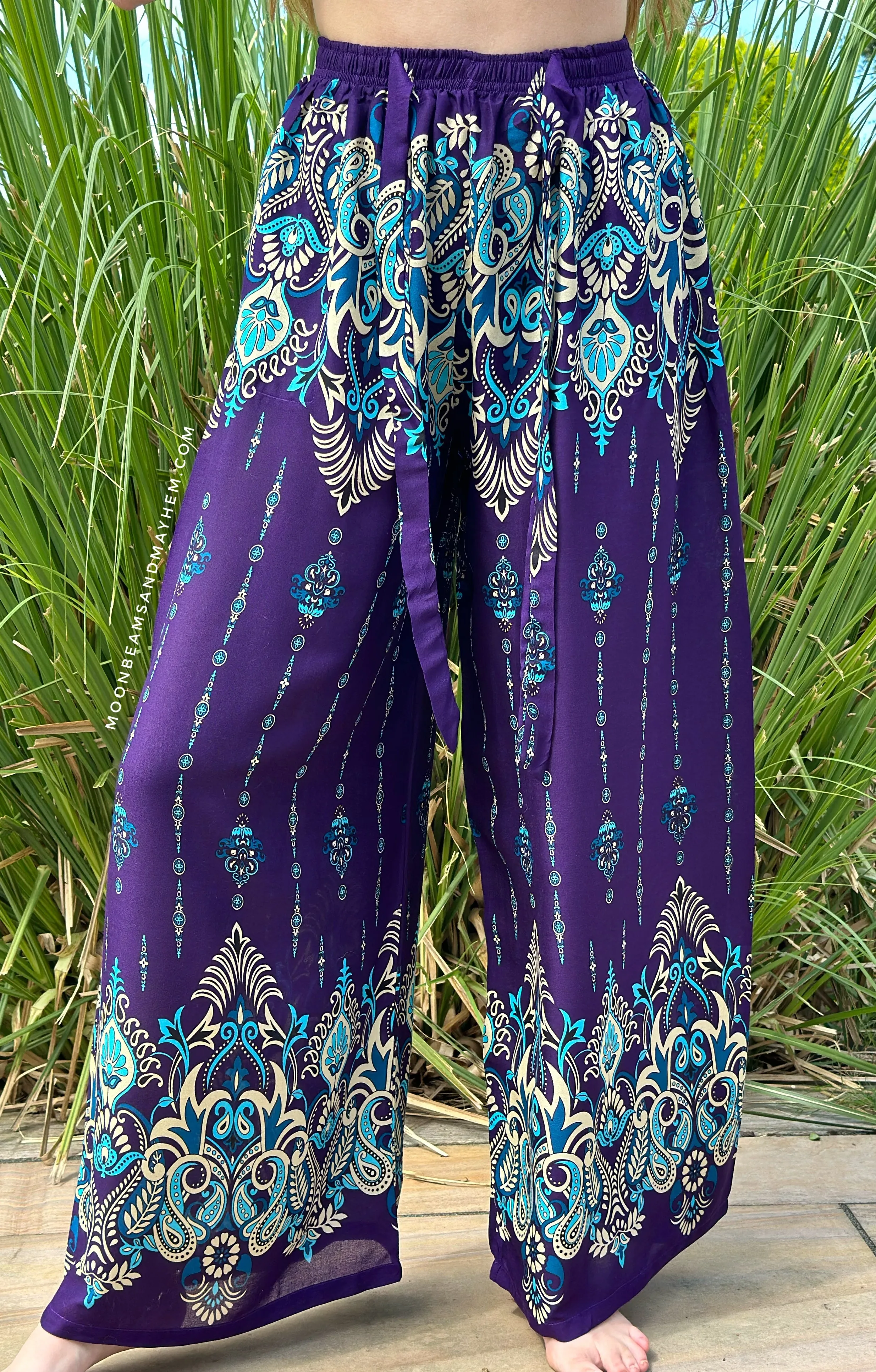 PURPLE JAYLA PALAZZO TROUSERS