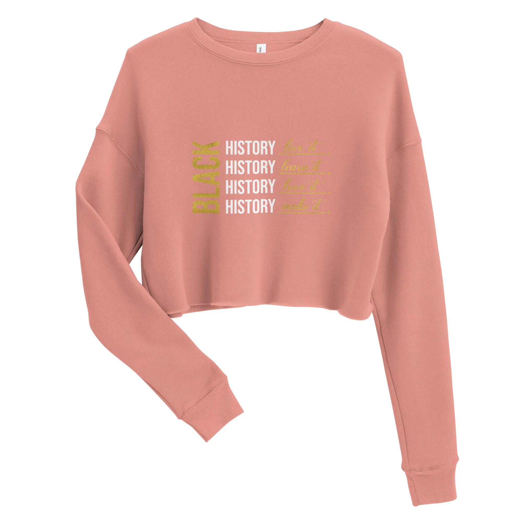 "Black History" Cropped Sweatshirt