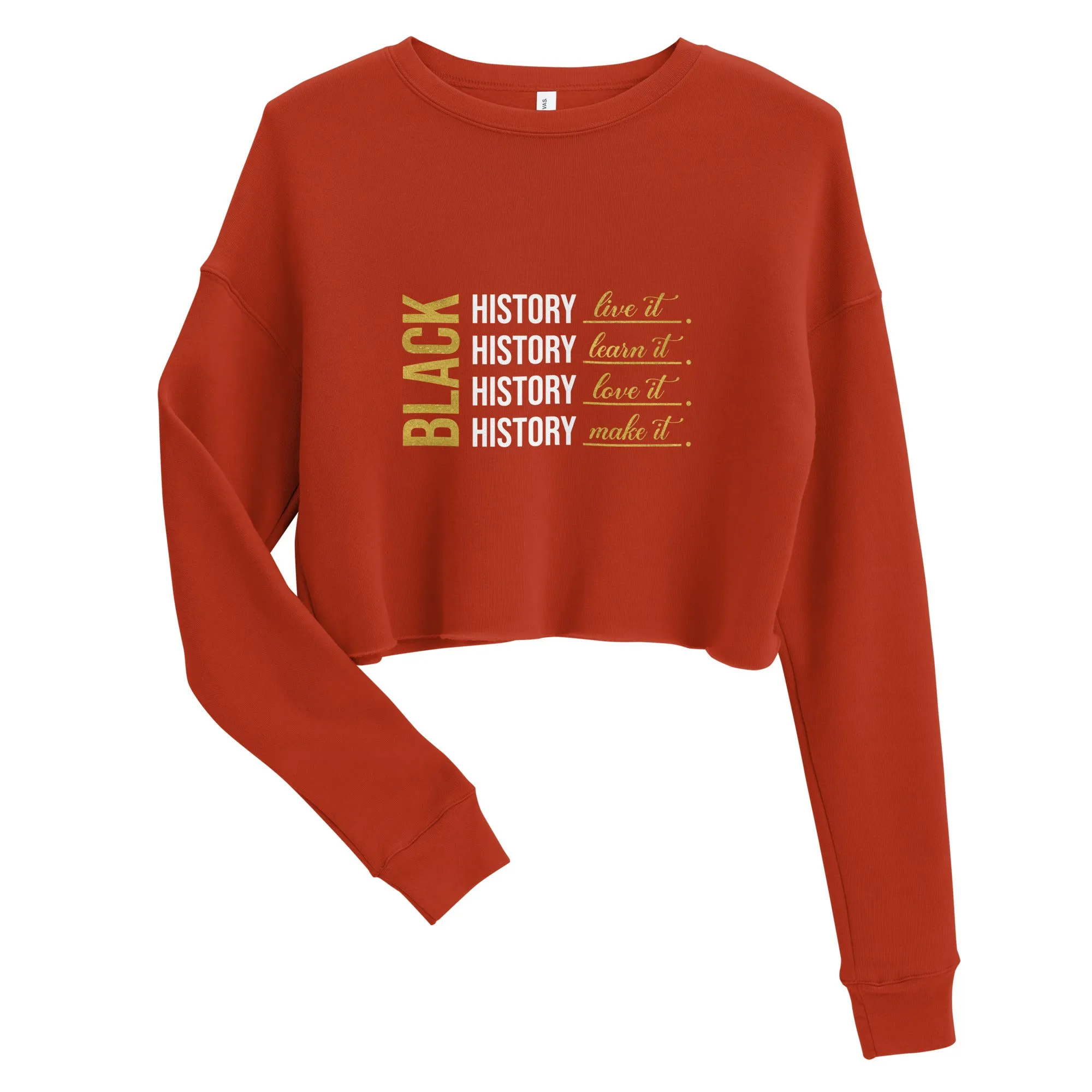 "Black History" Cropped Sweatshirt