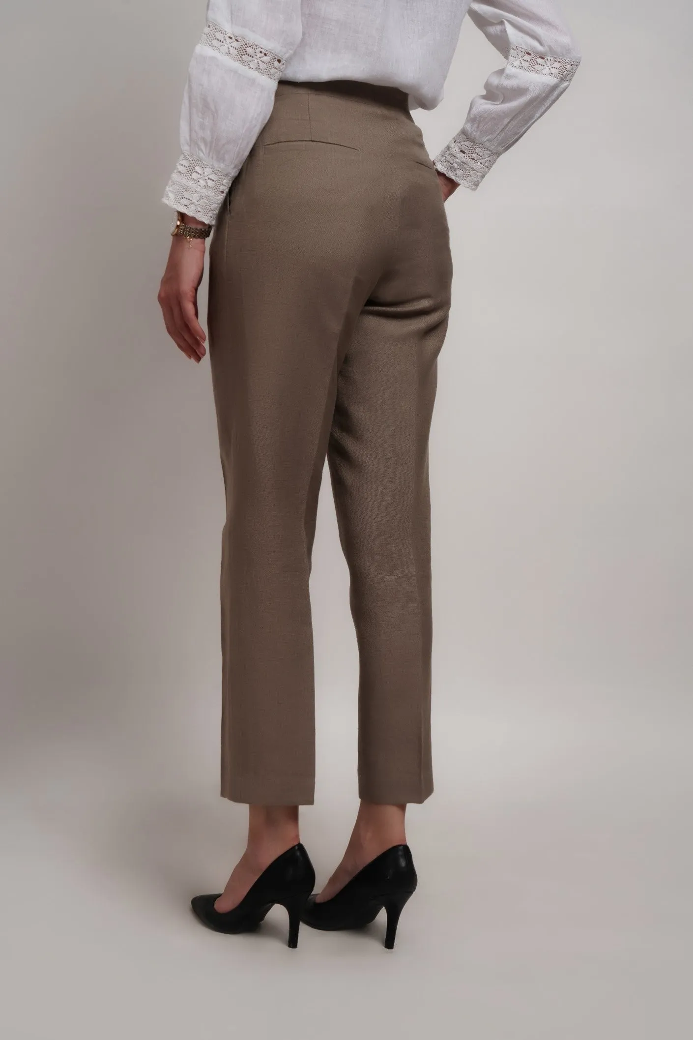 Sage Green Italian  Trouser