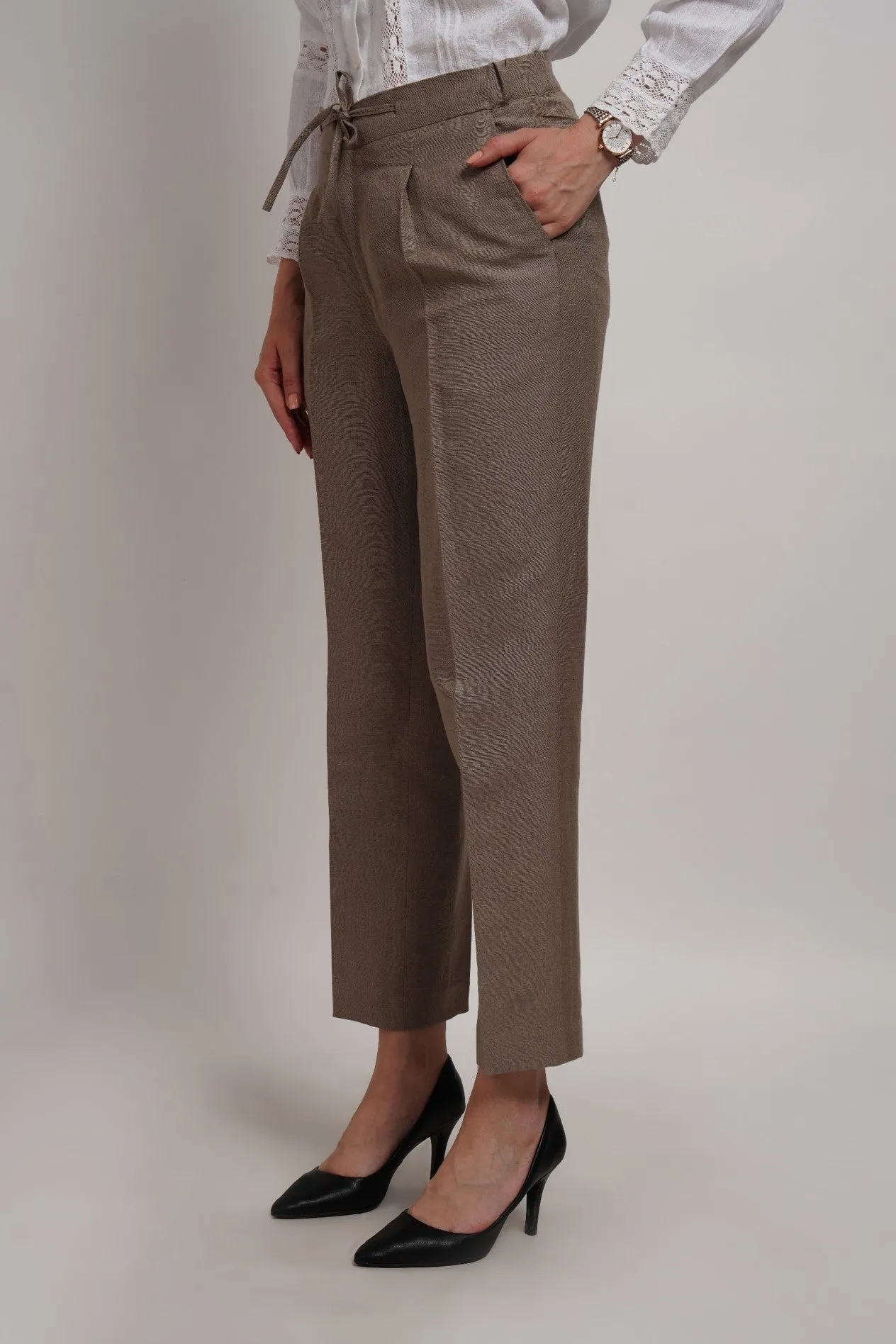 Sage Green Italian  Trouser